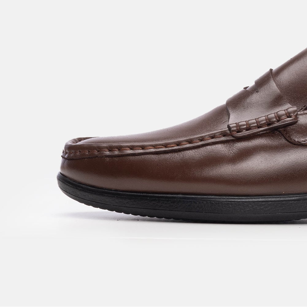 Volzak 5205 Mocassin en cuir marron