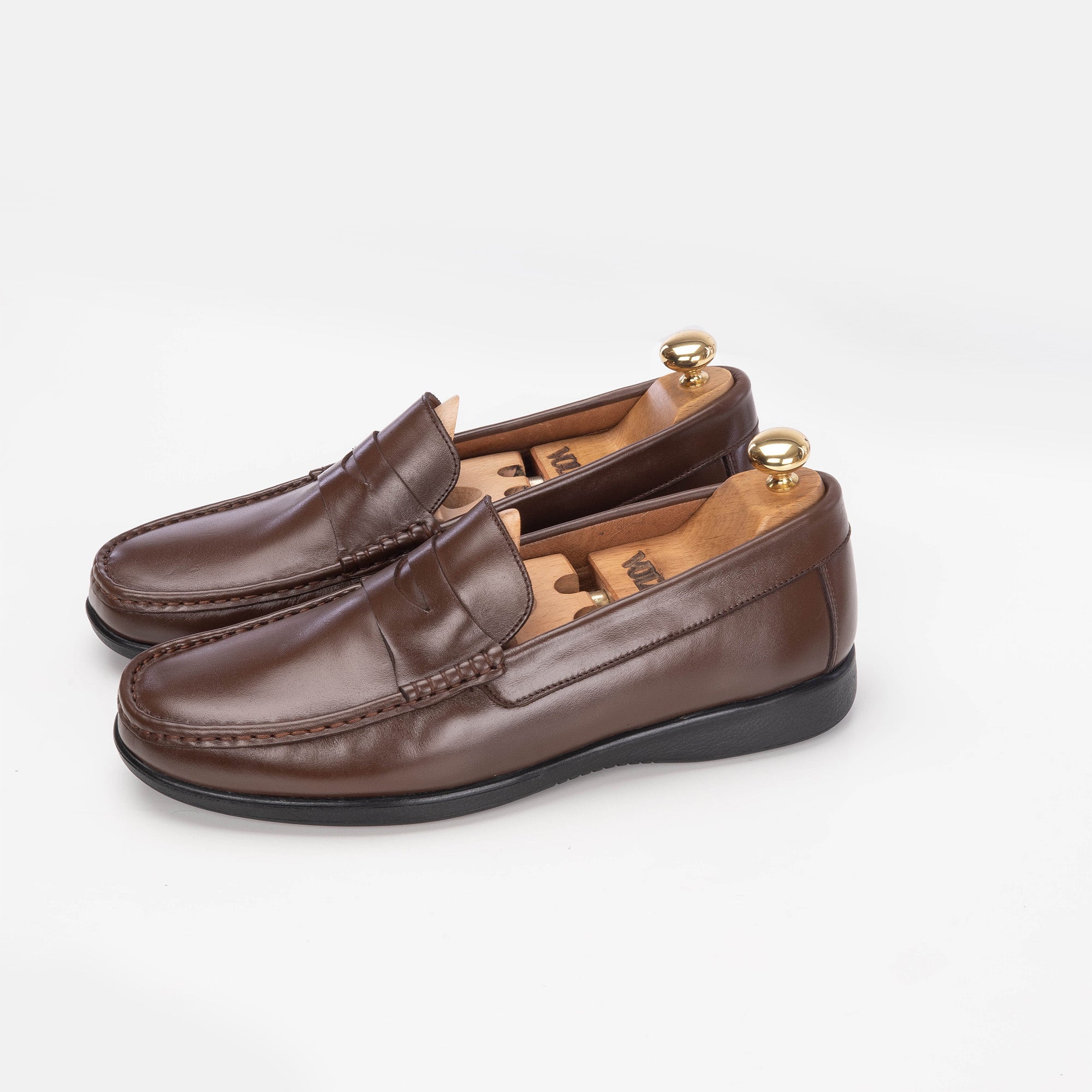 Volzak 5205 Mocassin en cuir marron