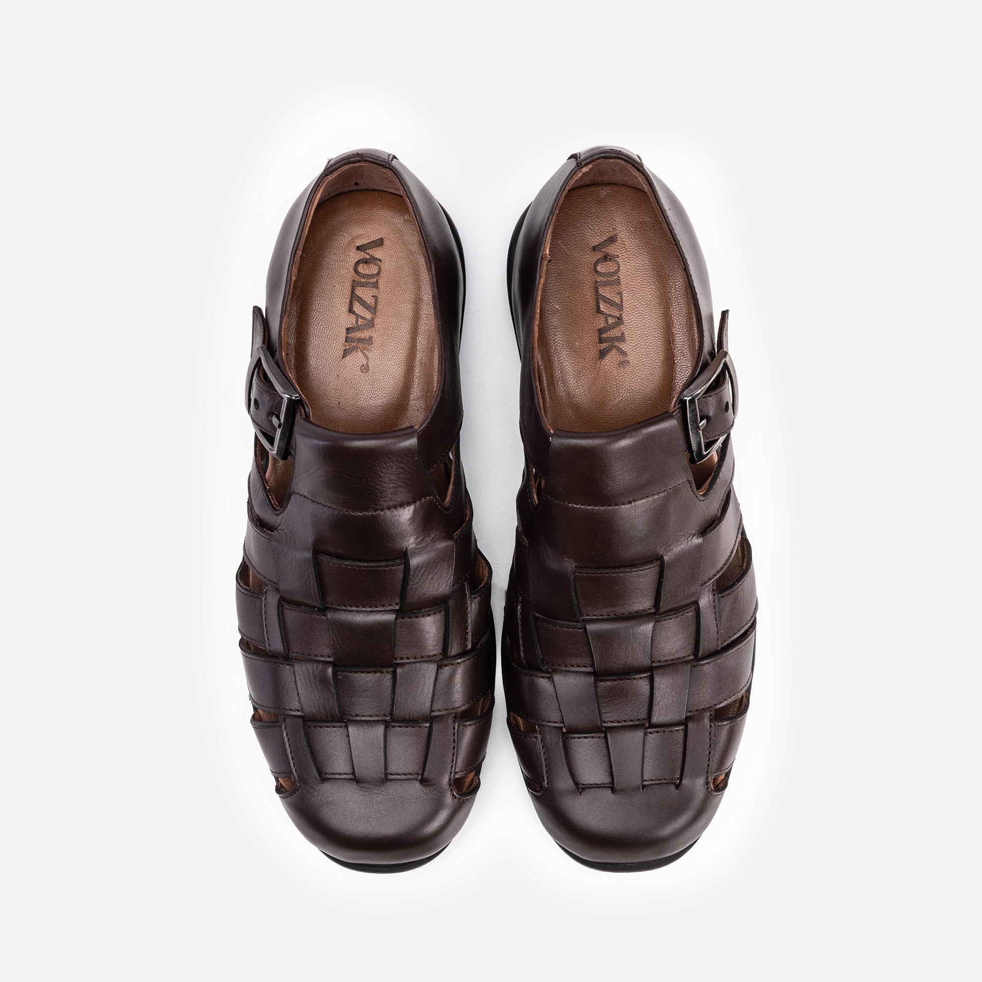 Volzak 5210 Brown Leather Sandal