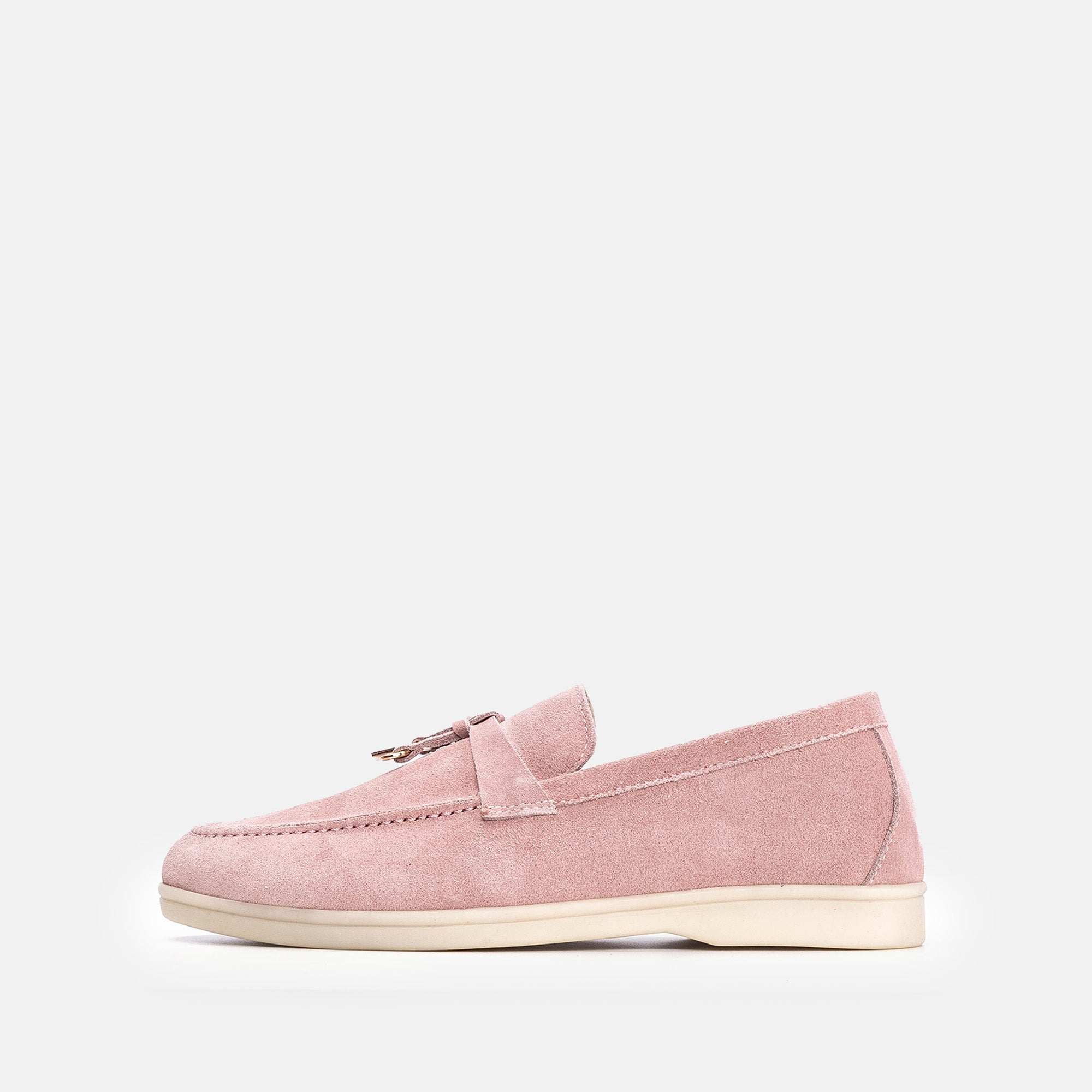 Volzak 32 mocassin en daim Rose