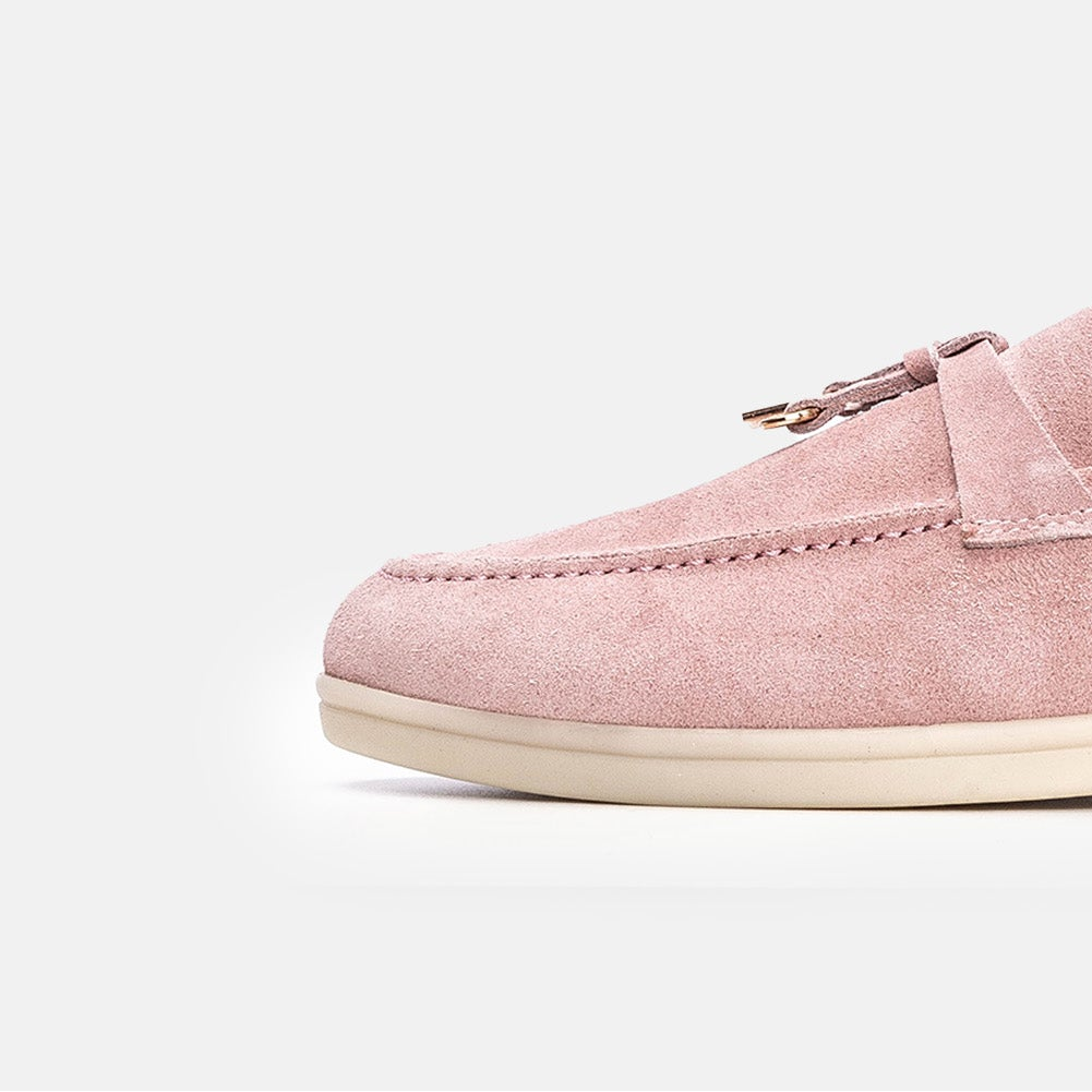 Volzak 32 mocassin en daim Rose