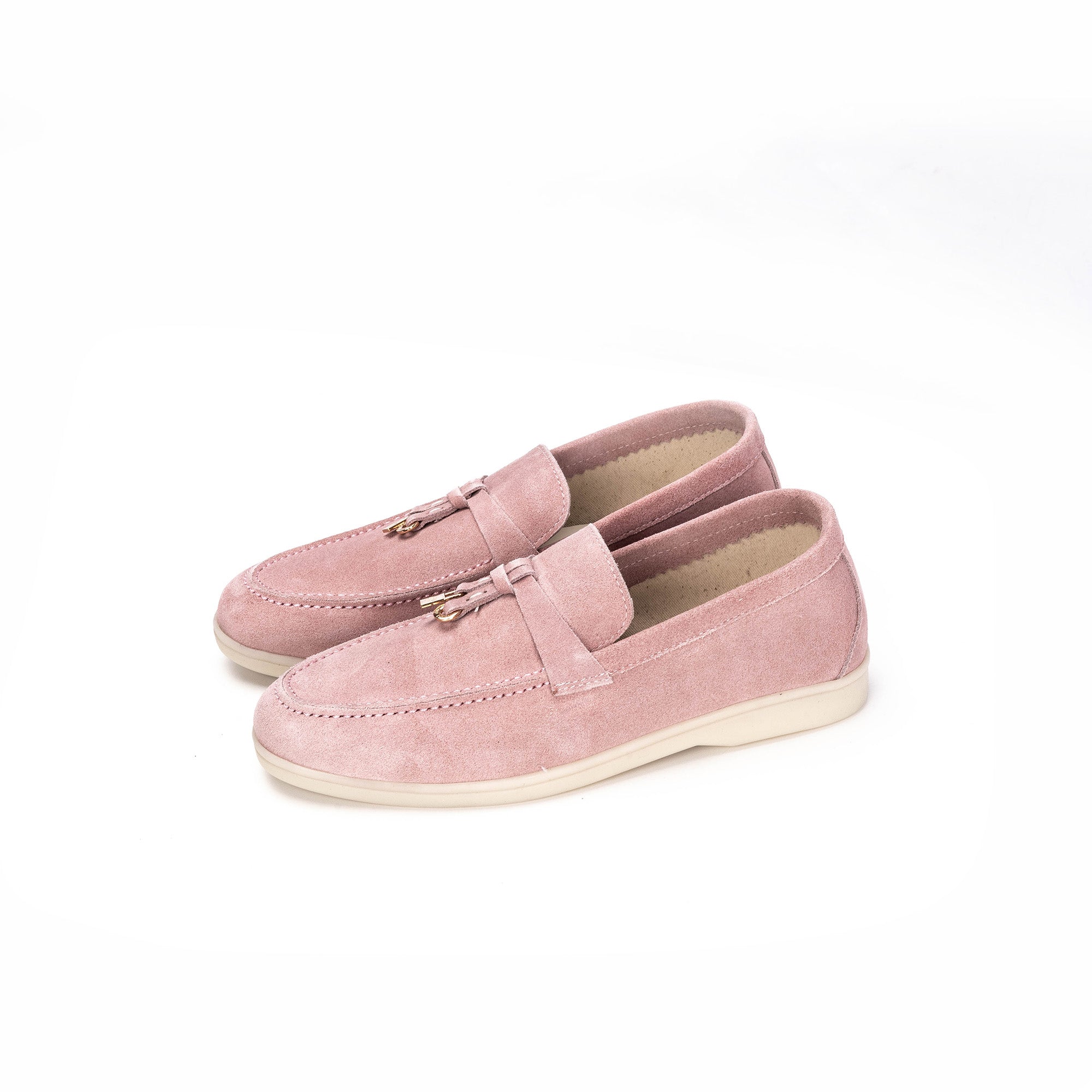 Volzak 32 mocassin en daim Rose