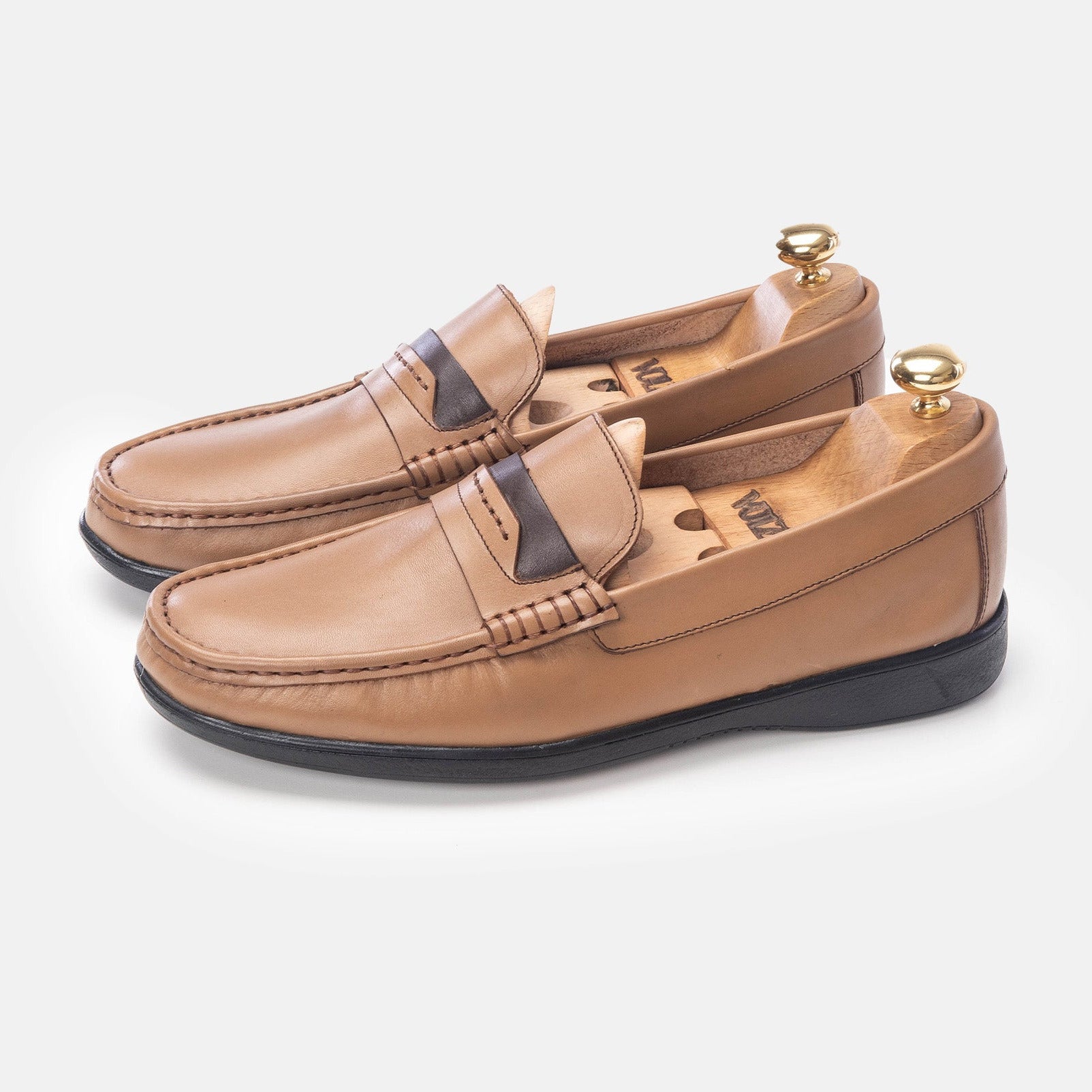 Volzak 5213 Mocassin en cuir beige