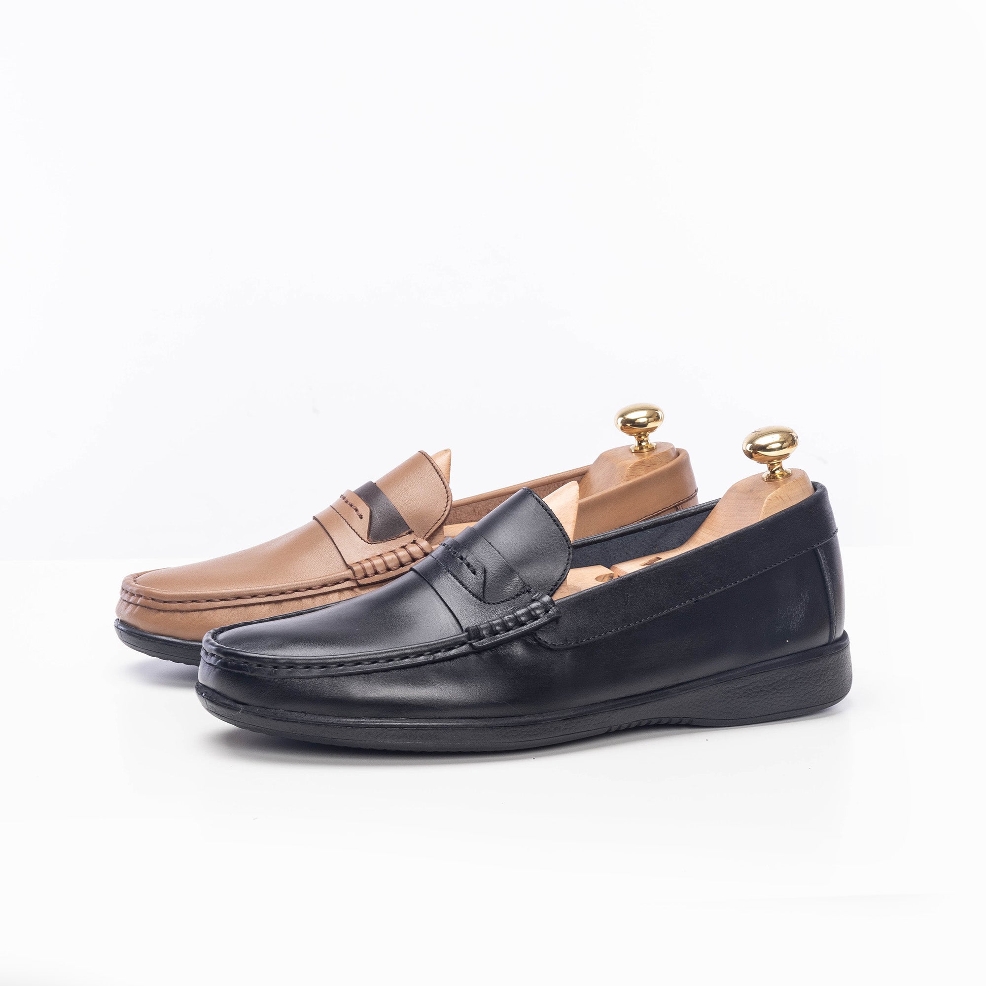 Volzak 5213 Mocassin en cuir noir