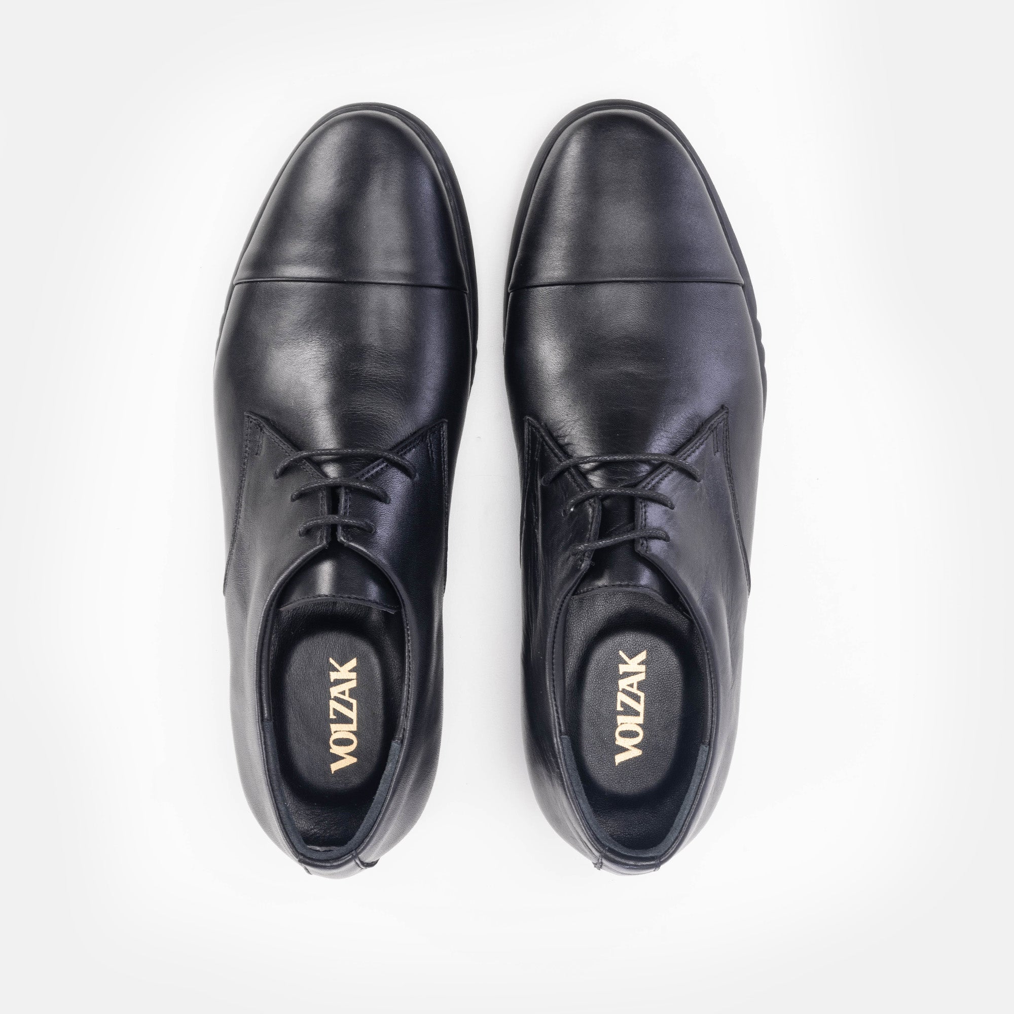''6061 Chaussure en cuir Noir