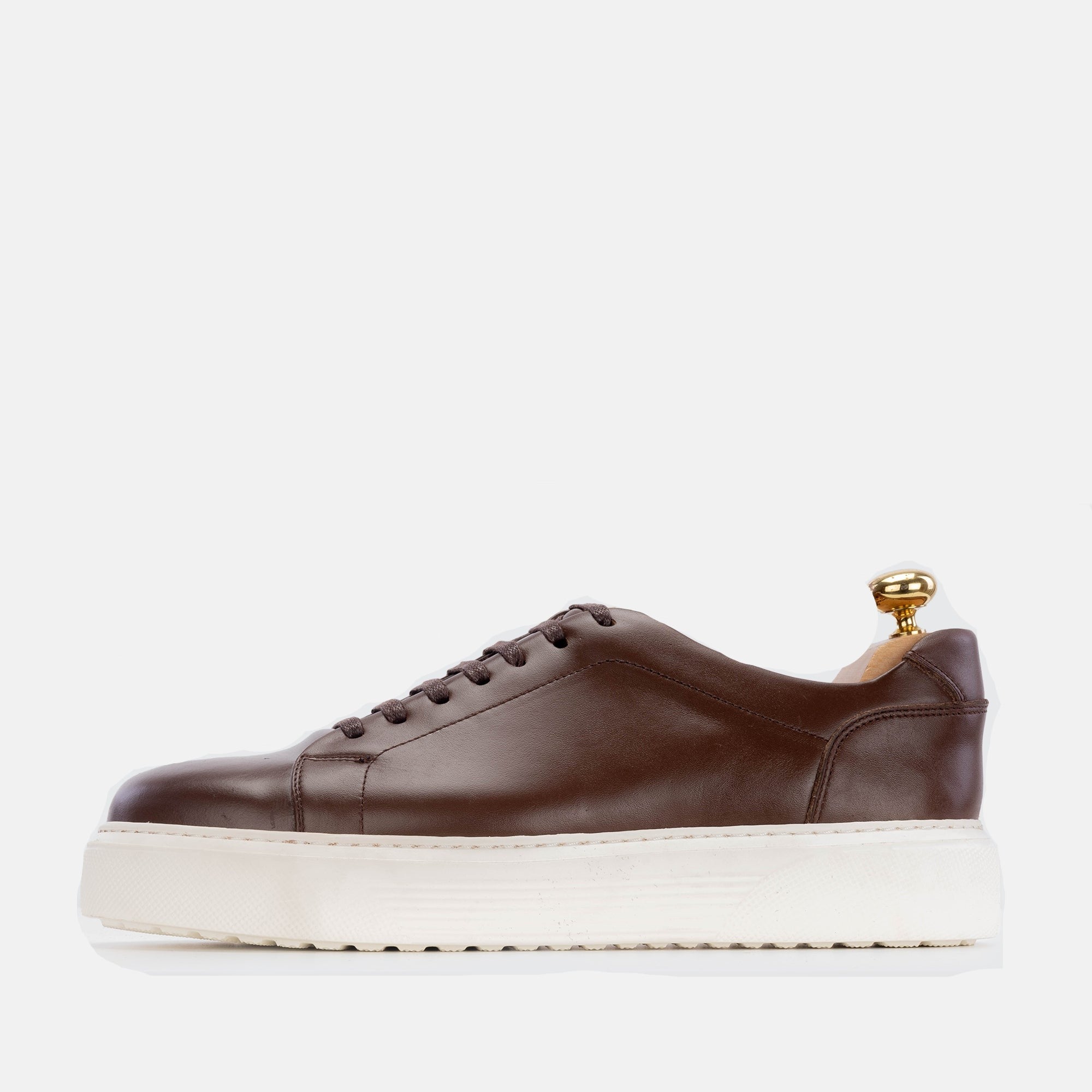 Volzak 5214 brown leather sneakers