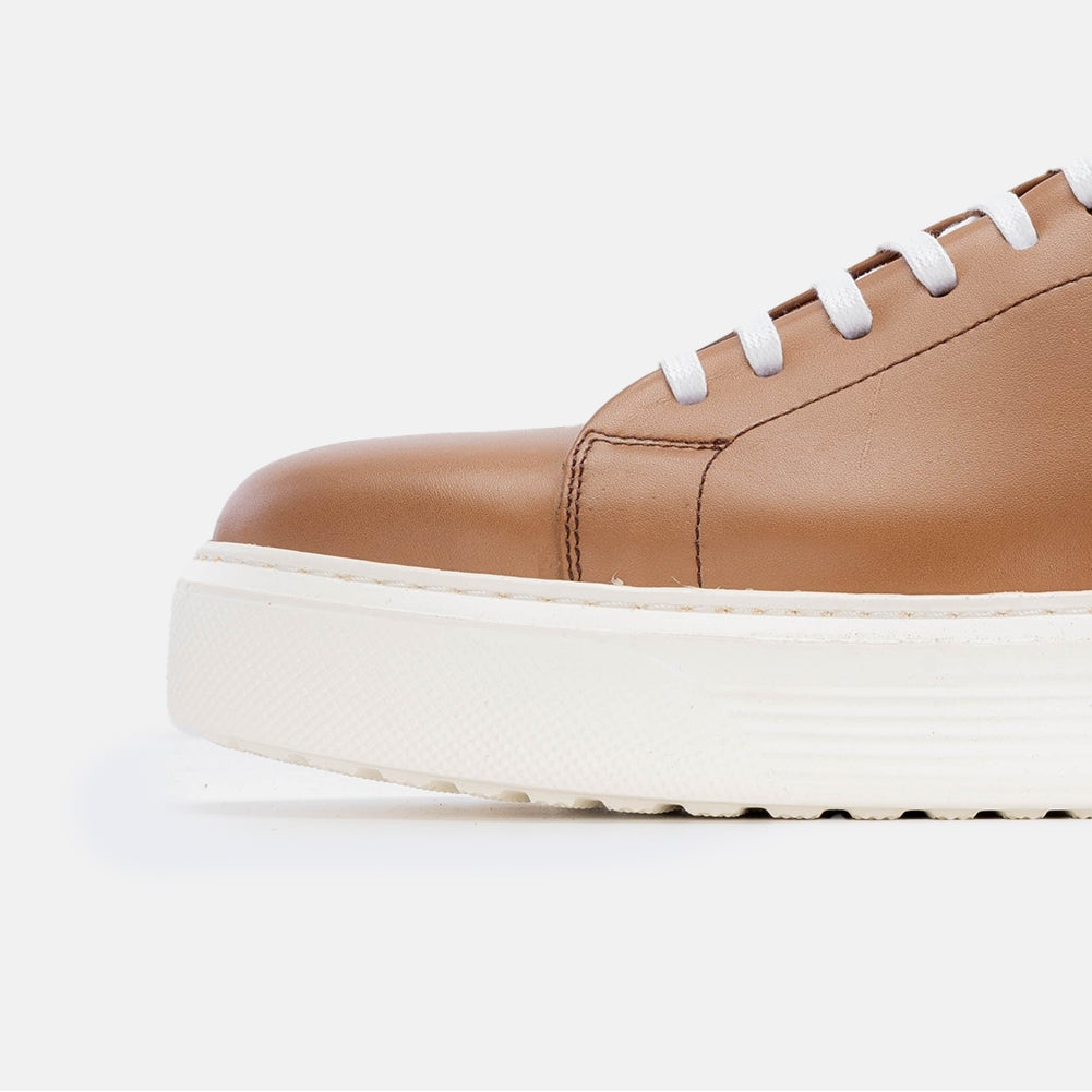 Volzak 5214 beige leather sneaker