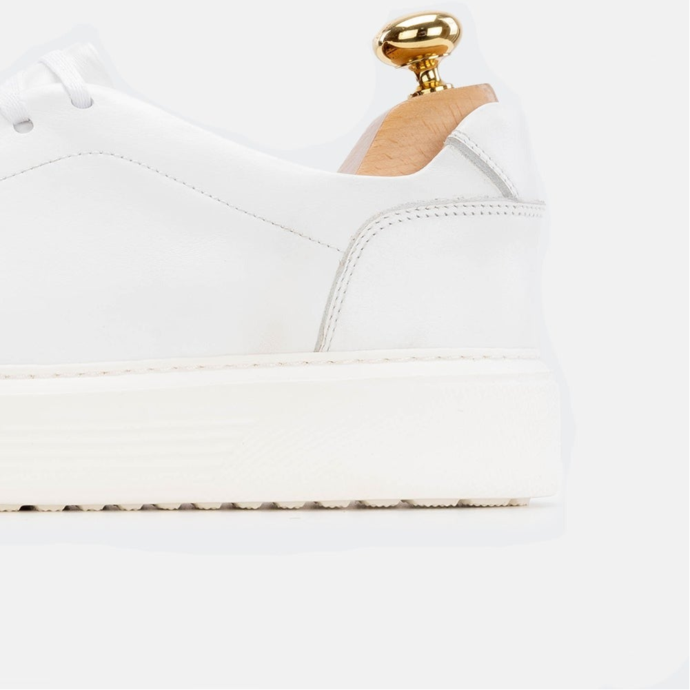 Volzak 5214 basket en cuir blanc