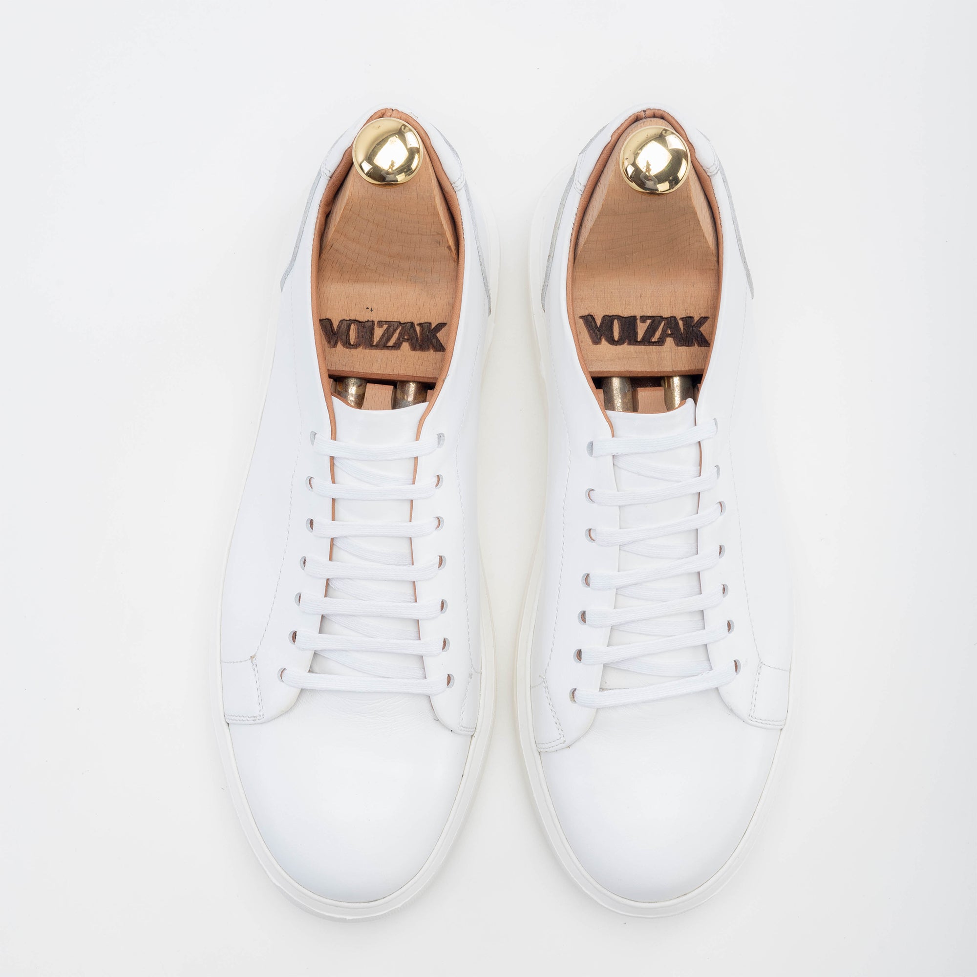 Volzak 5214 basket en cuir blanc