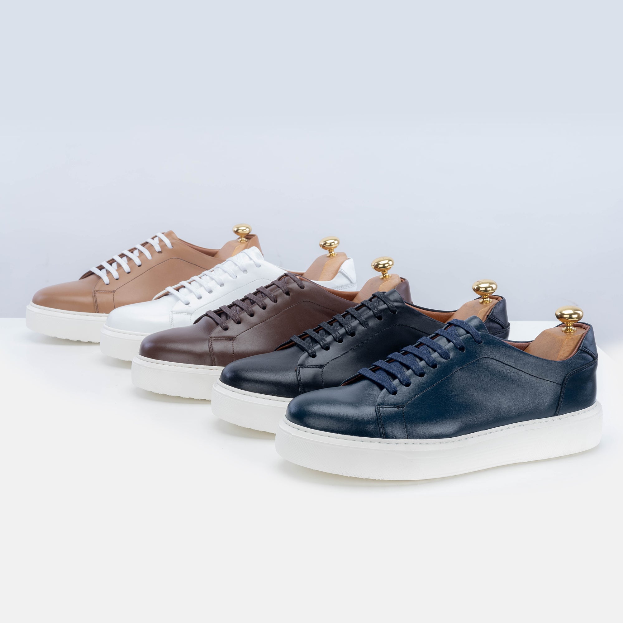 Volzak 5214 basket en cuir blanc