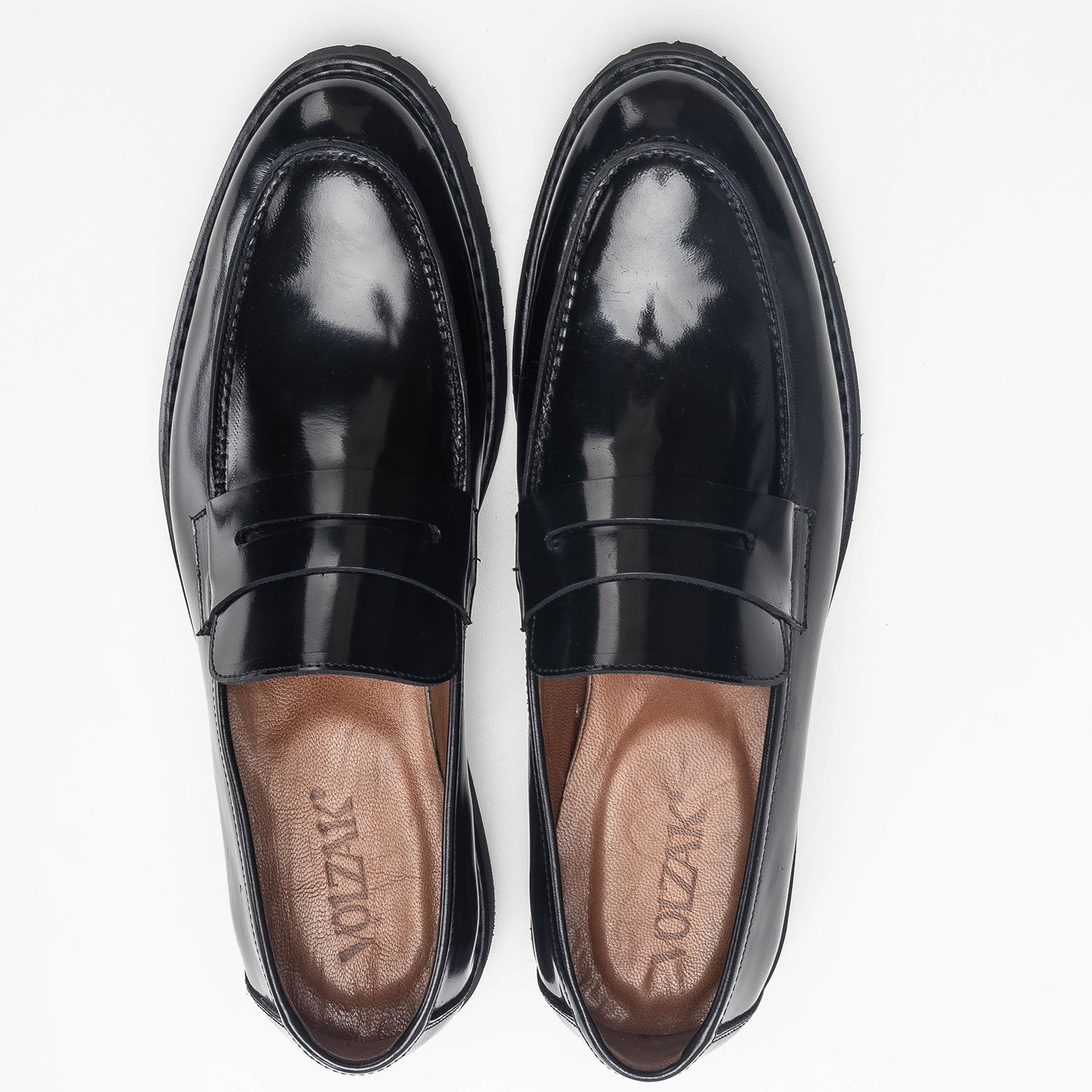 Volzak 5164 chaussure en cuir Démasquable noir