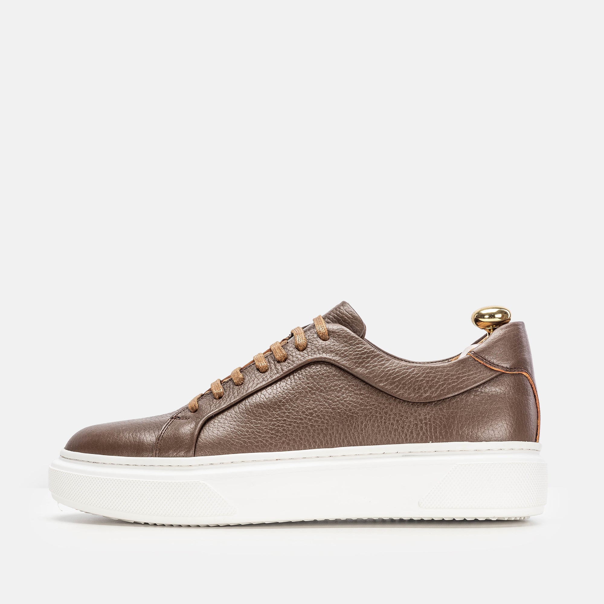 Volzak 400 Brown Leather Sneakers