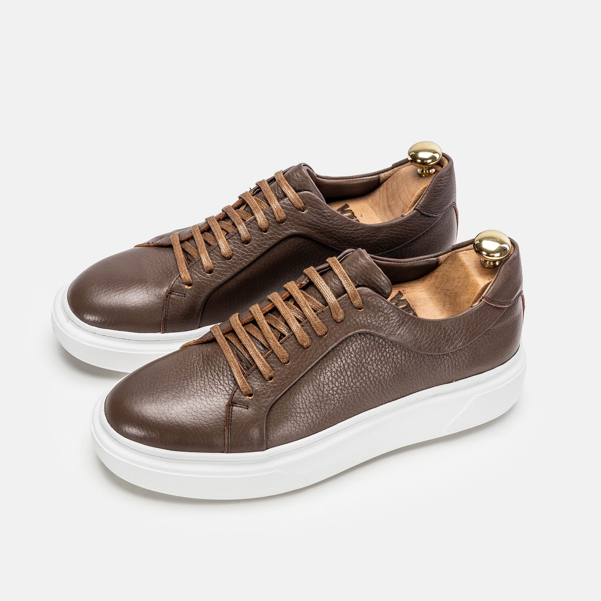 Volzak 400 Basket en cuir Marron