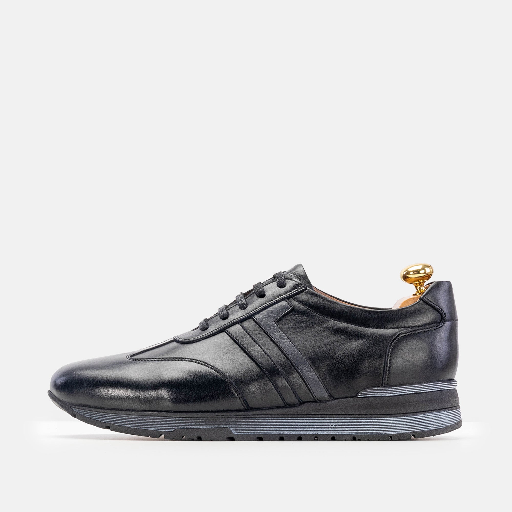 Volzak 5201 black leather sneaker