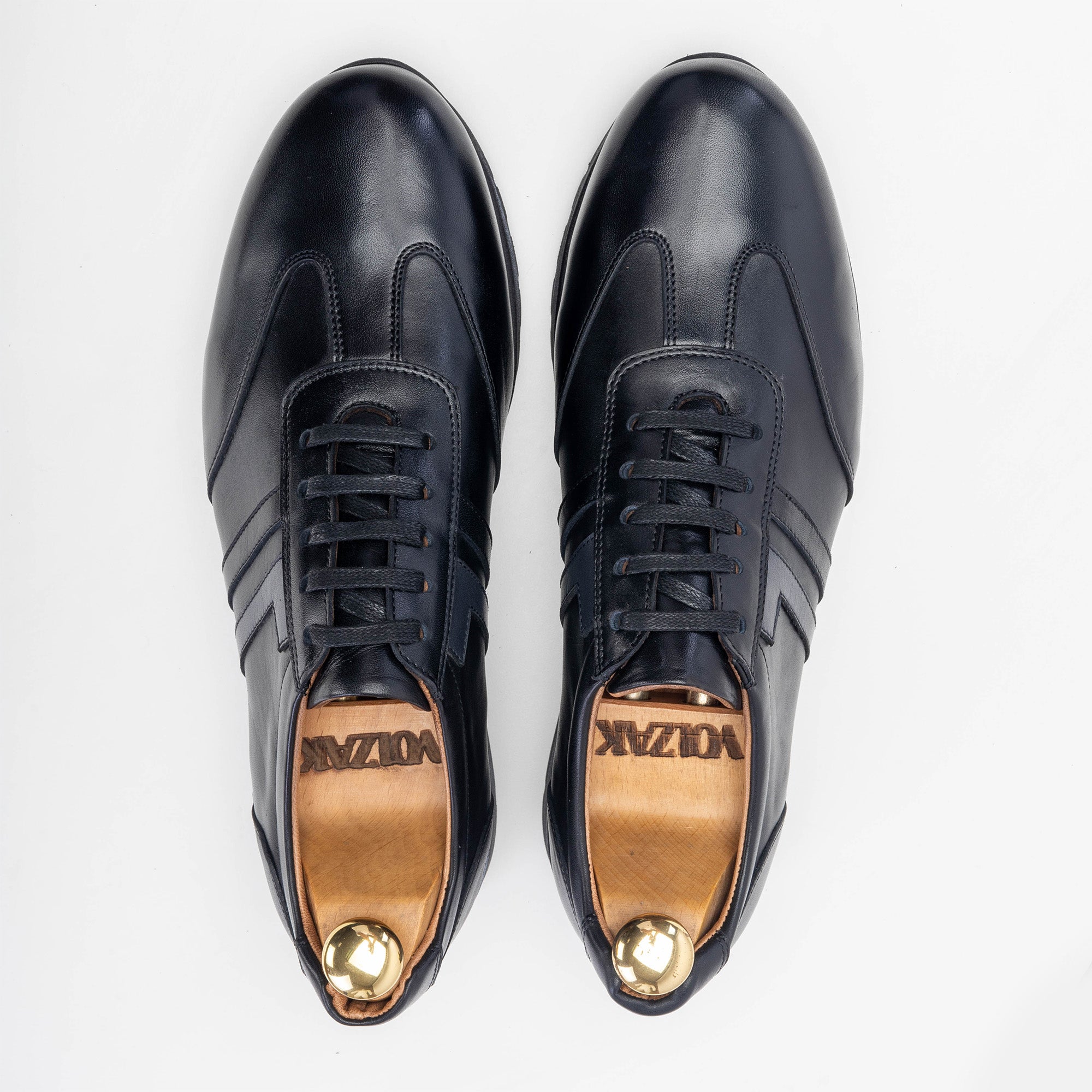 Volzak 5201 basket en cuir noir