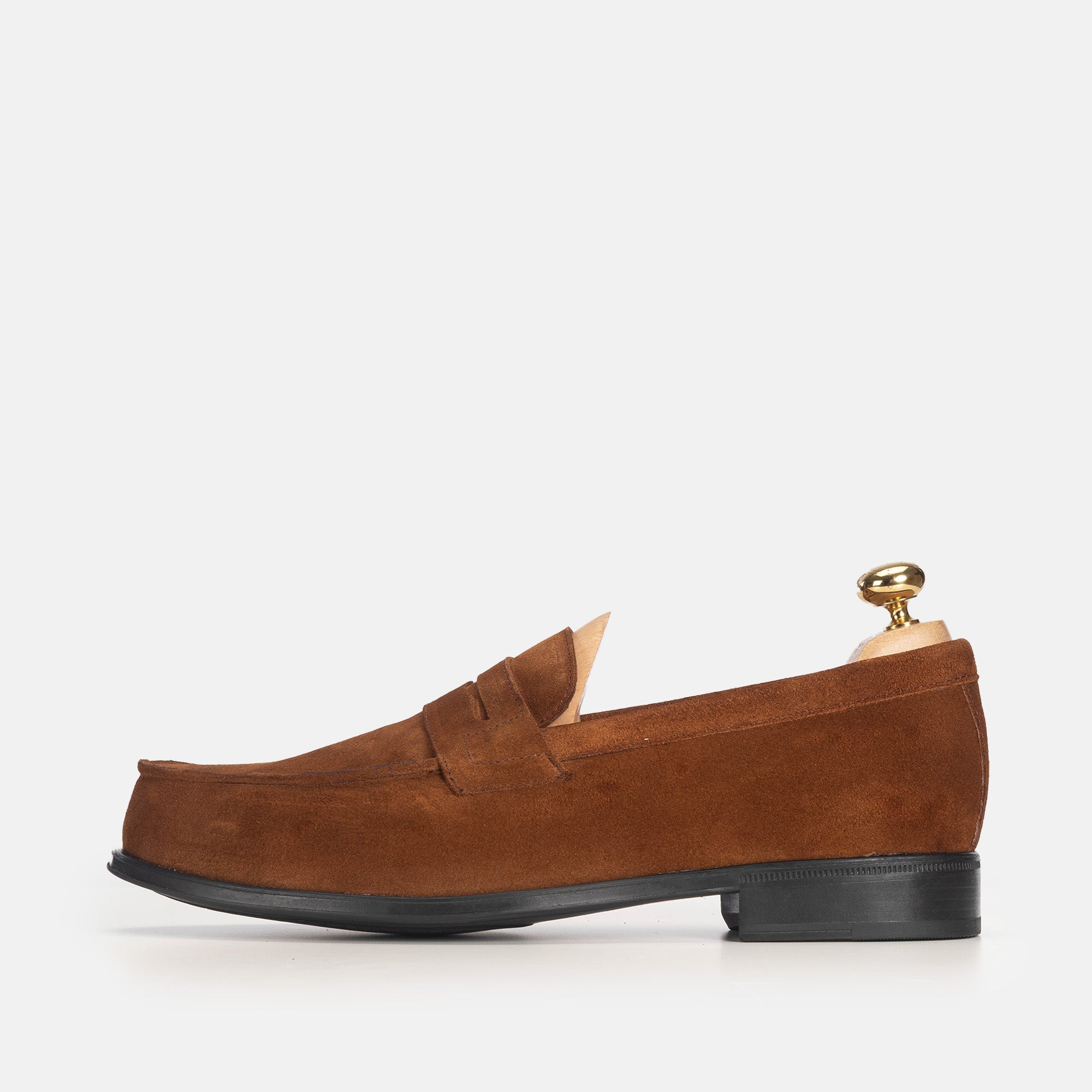 Volzak 5157 mocassin en daim camel