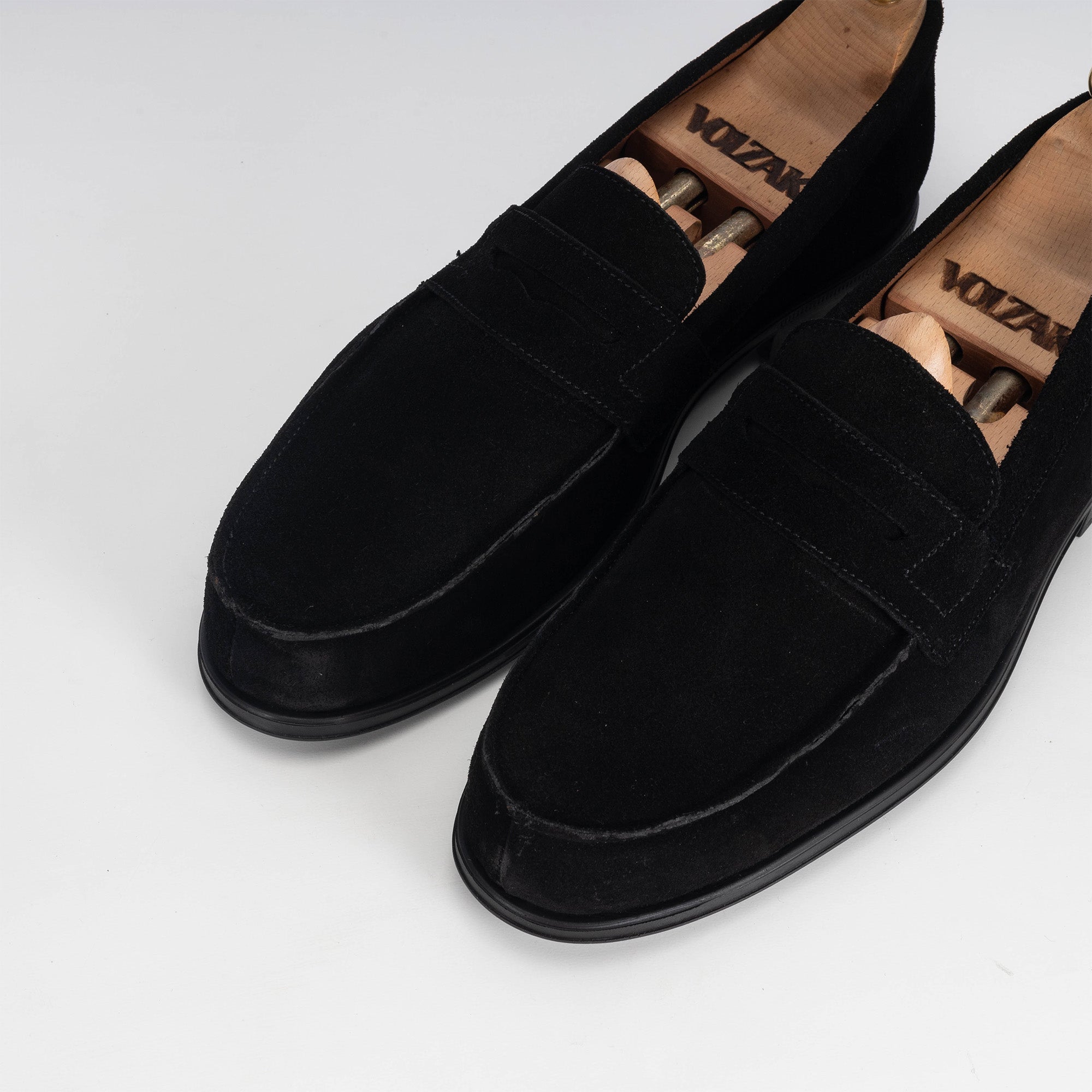 Volzak 5157 mocassin en daim noir