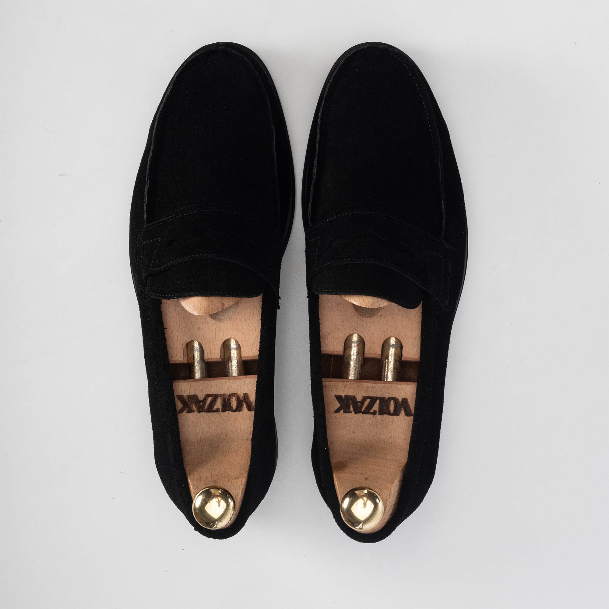 Volzak 5157 mocassin en daim noir