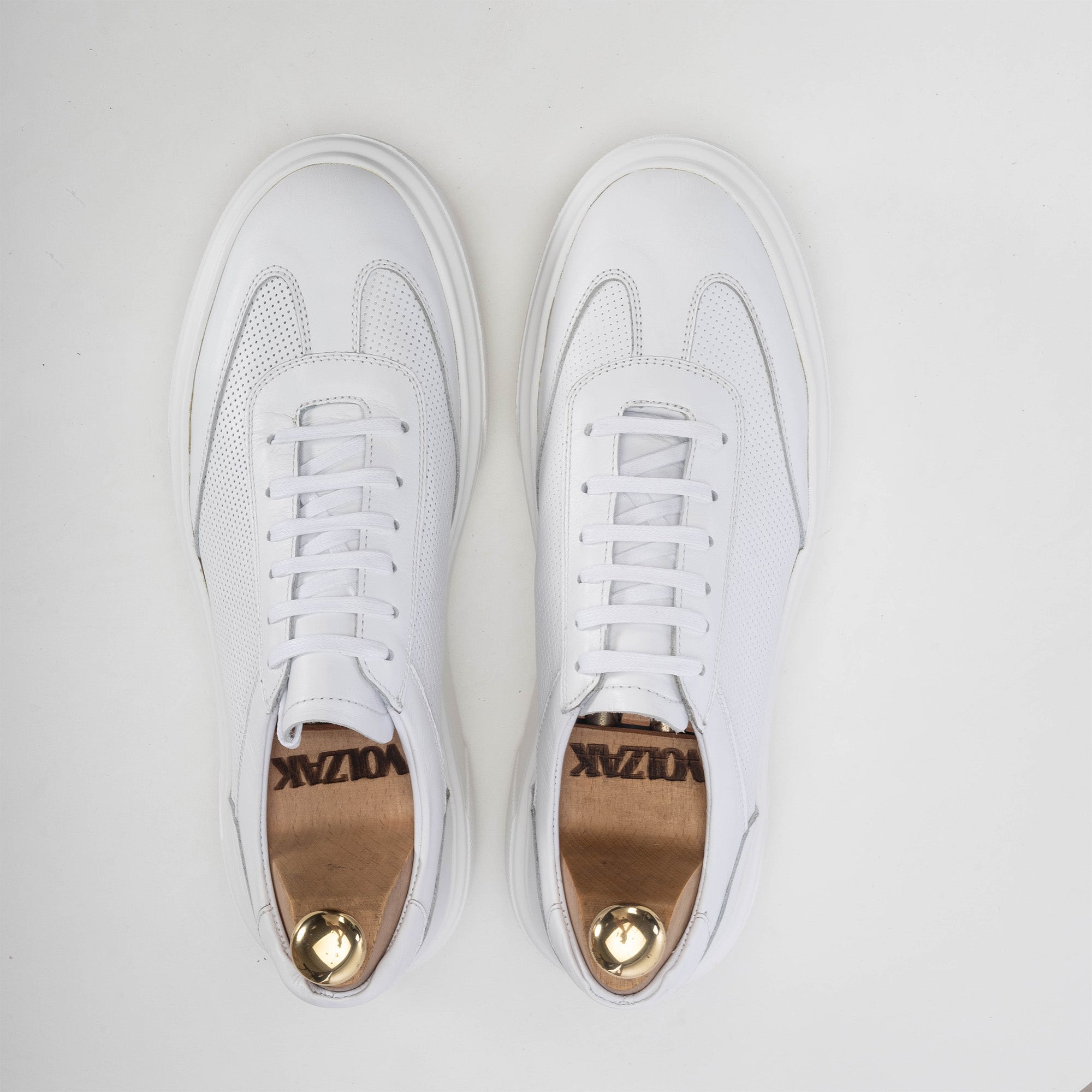 Volzak 401 Basket en cuir Blanc