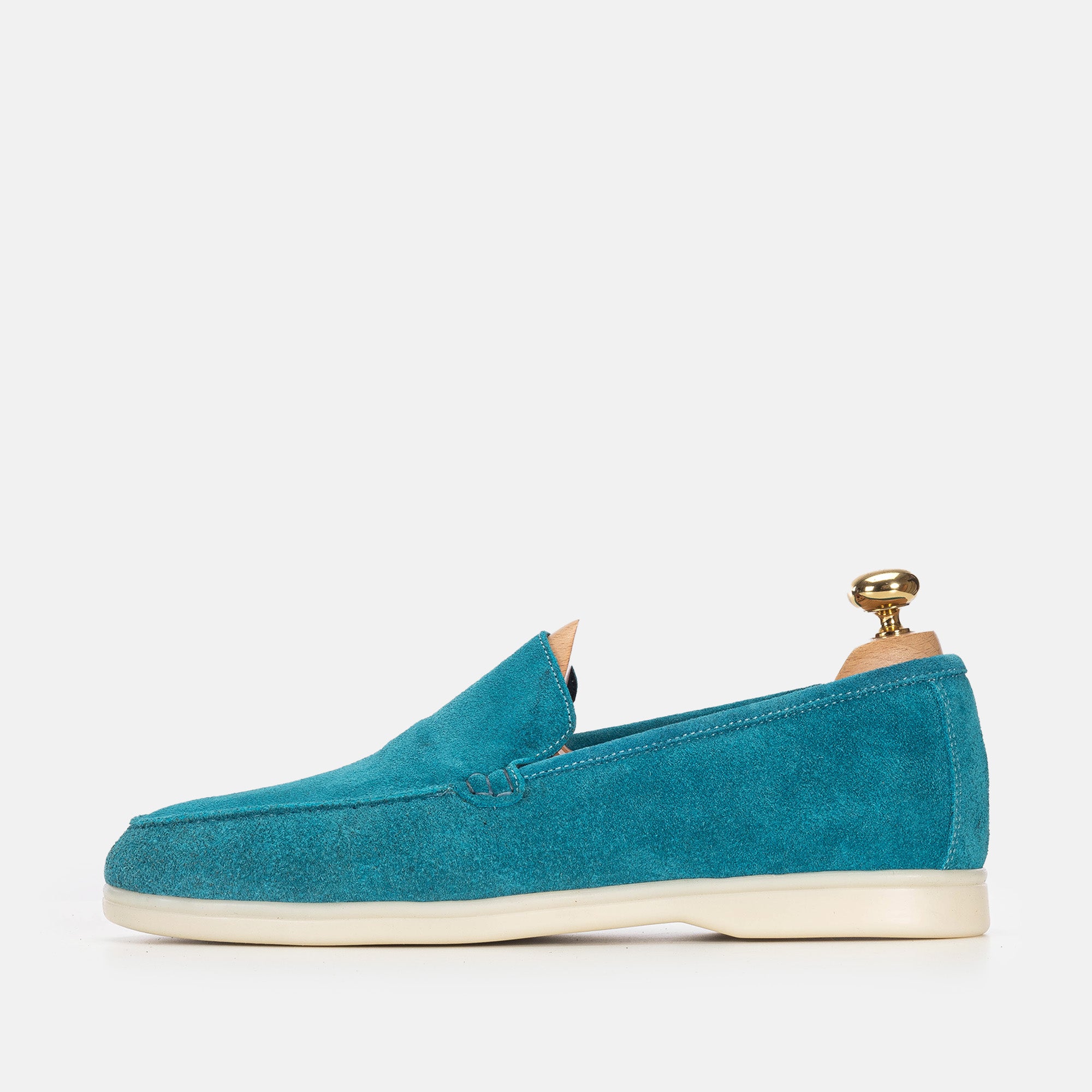 Volzak 3061 Mocassin en daim Turquoise