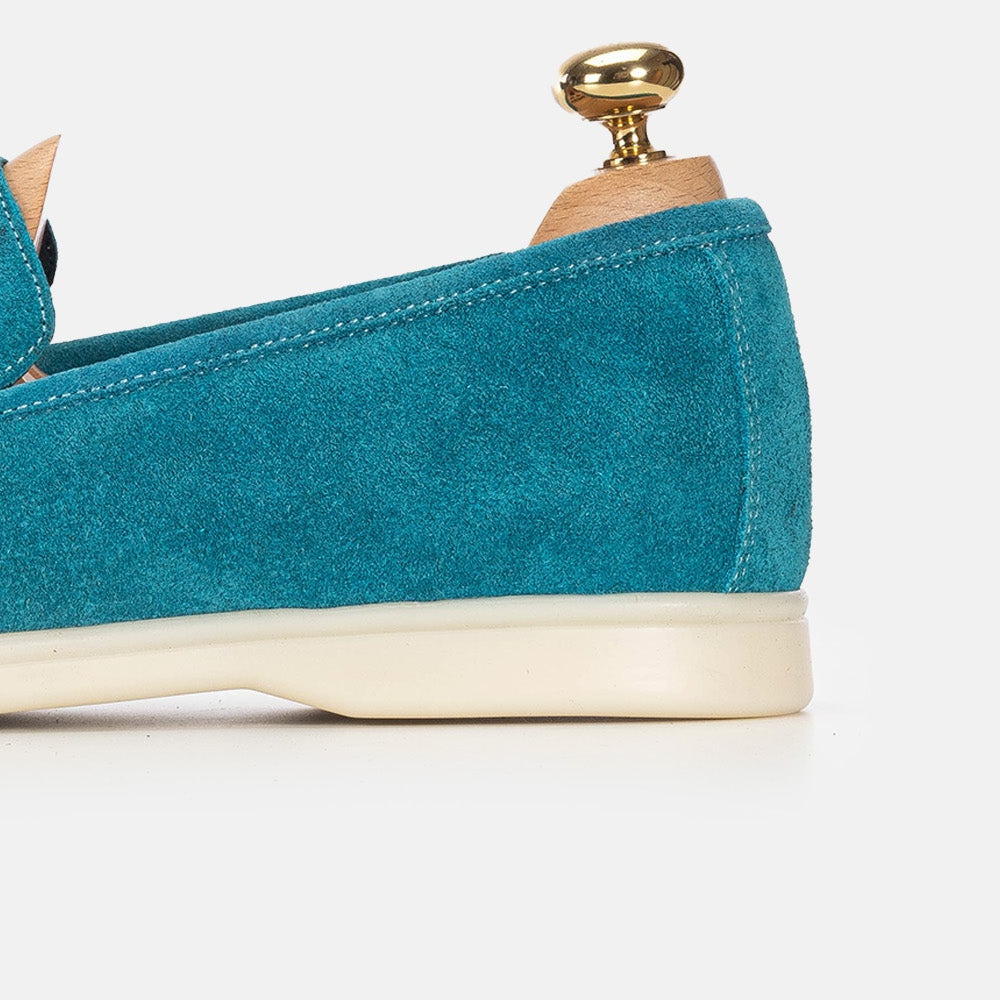 Volzak 3061 Mocassin en daim Turquoise