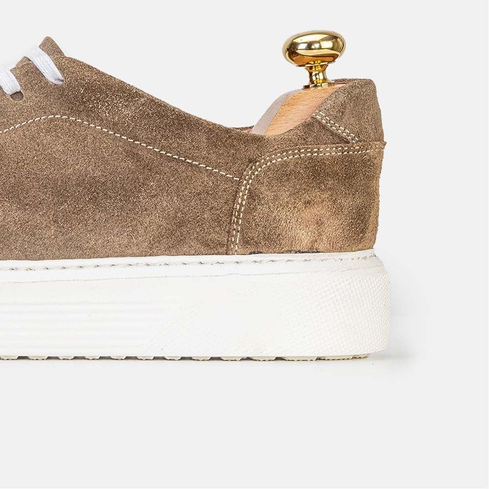 Volzak 5214 basket en daim Taupe