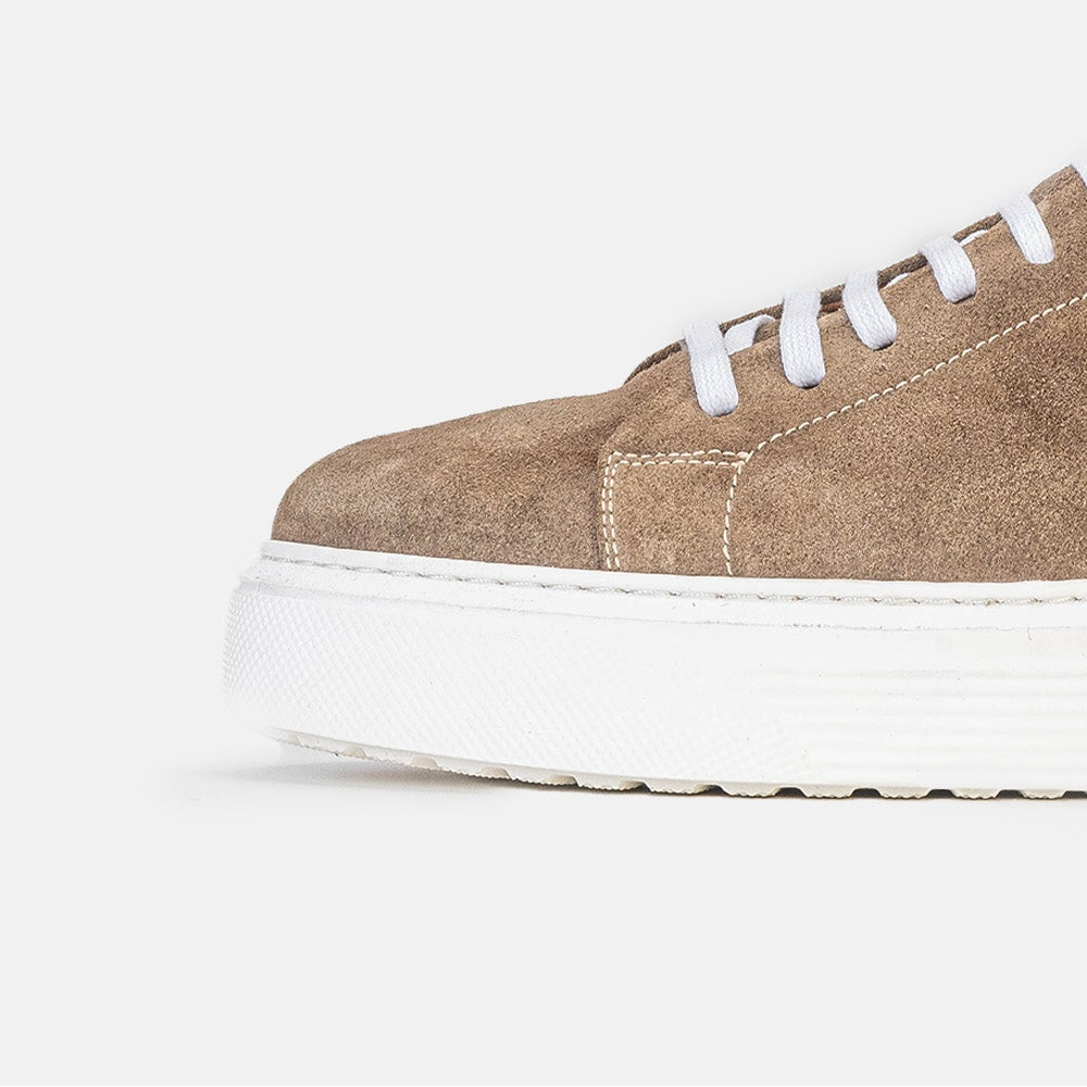 Volzak 5214 basket en daim Taupe