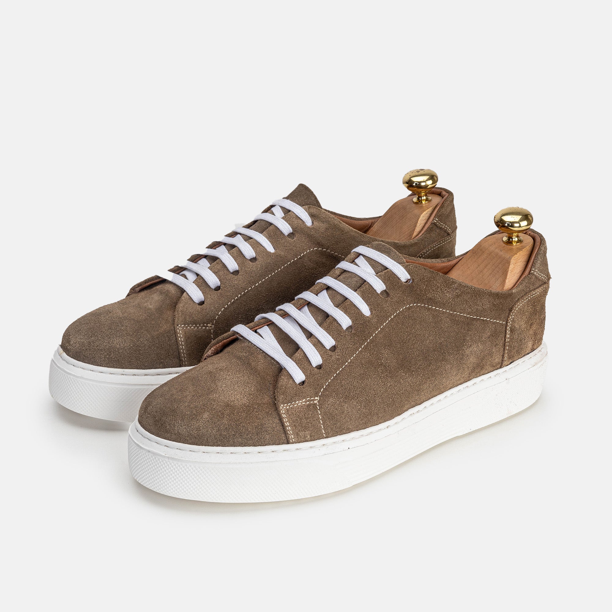 Volzak 5214 basket en daim Taupe