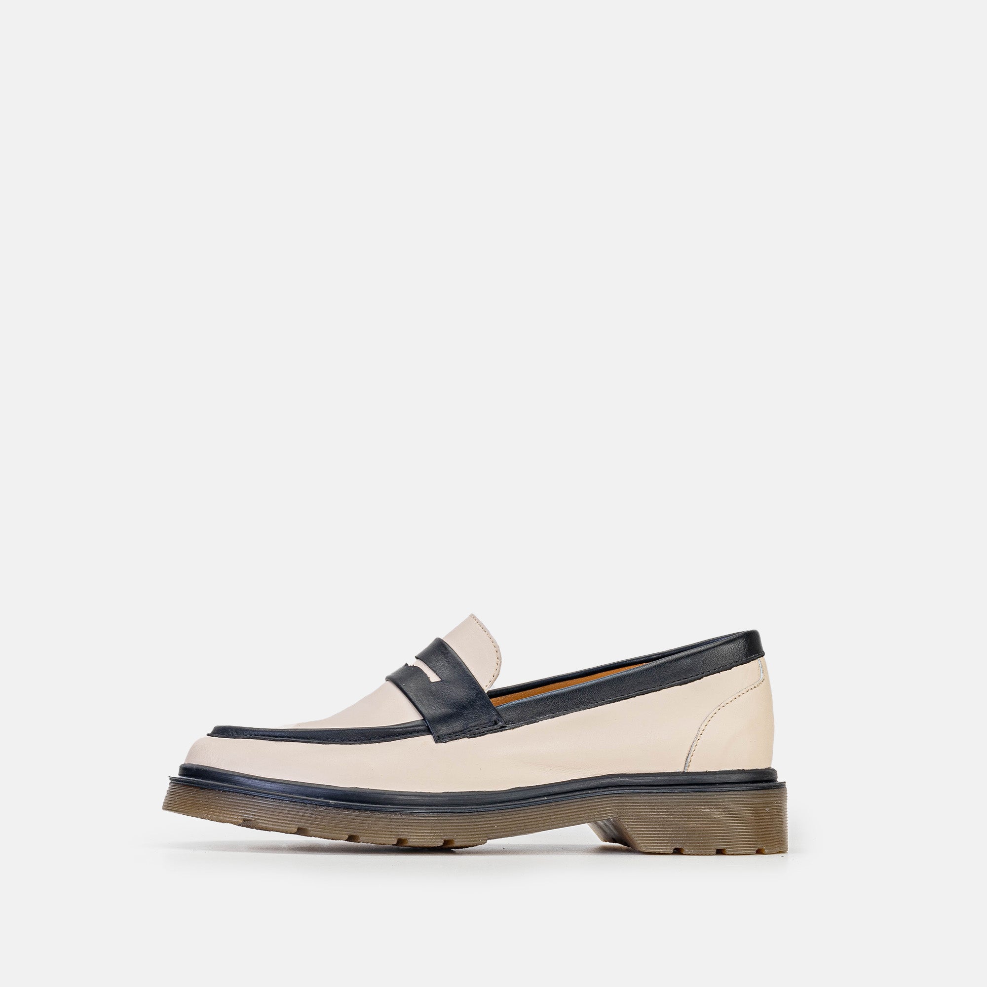 Volzak 422 Chaussure en cuir Beige Noir