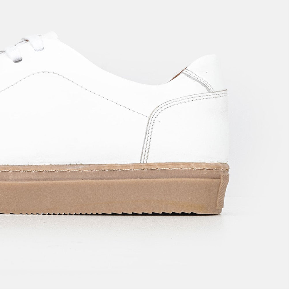 Volzak 5150 Basket en cuir Blanc