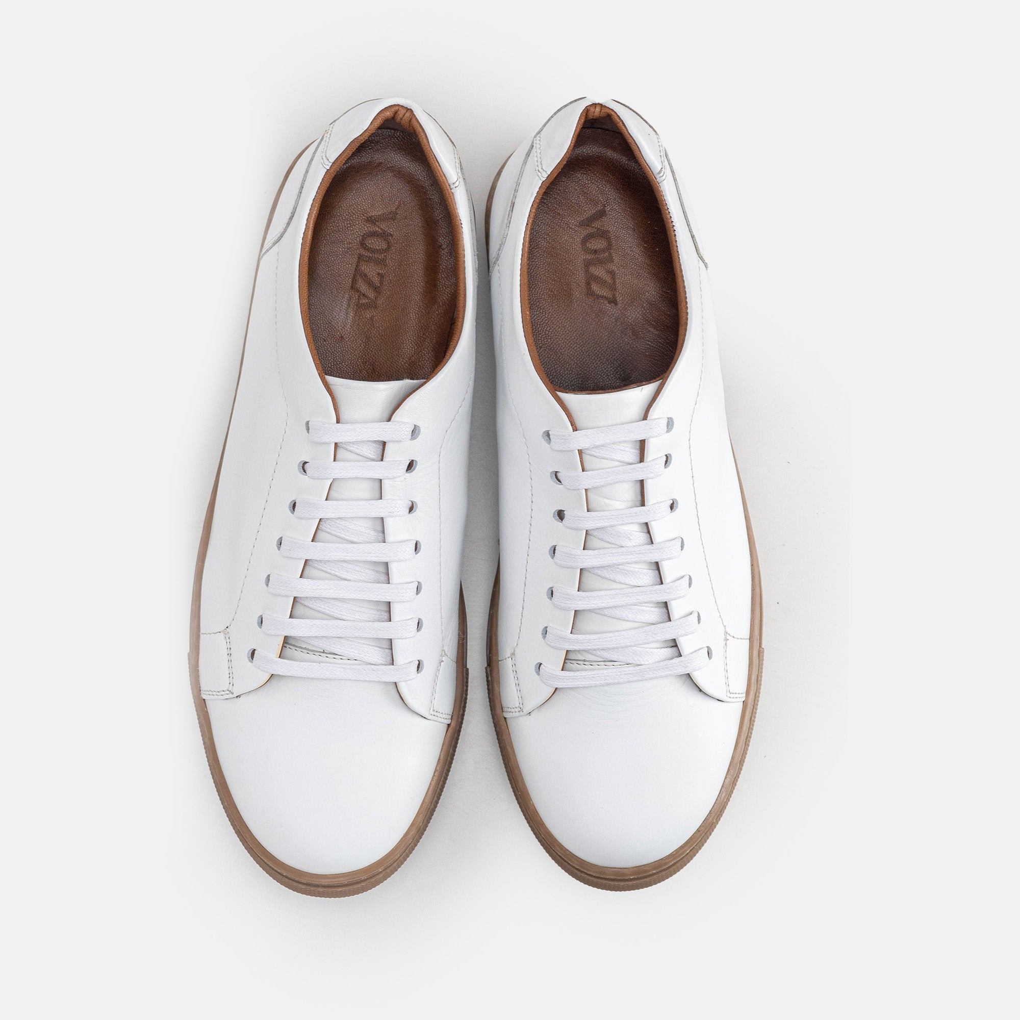 Volzak 5150 Basket en cuir Blanc