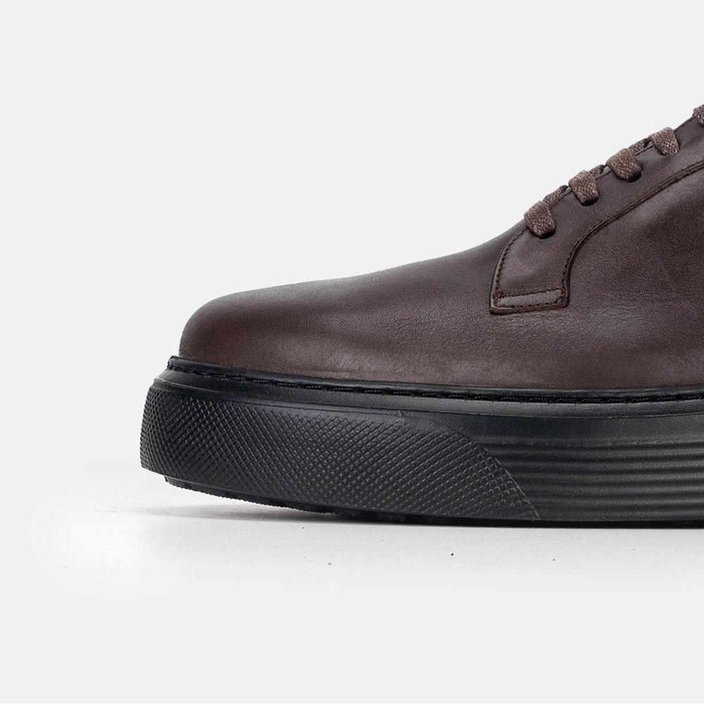 Volzak 5301 basket en cuir Marron