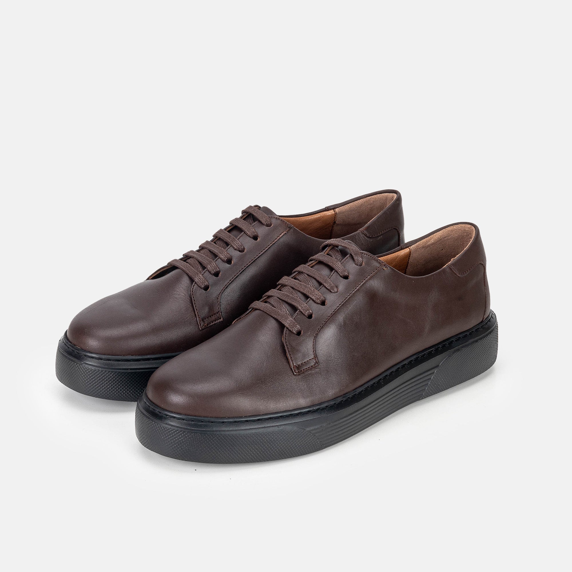 Volzak 5301 basket en cuir Marron