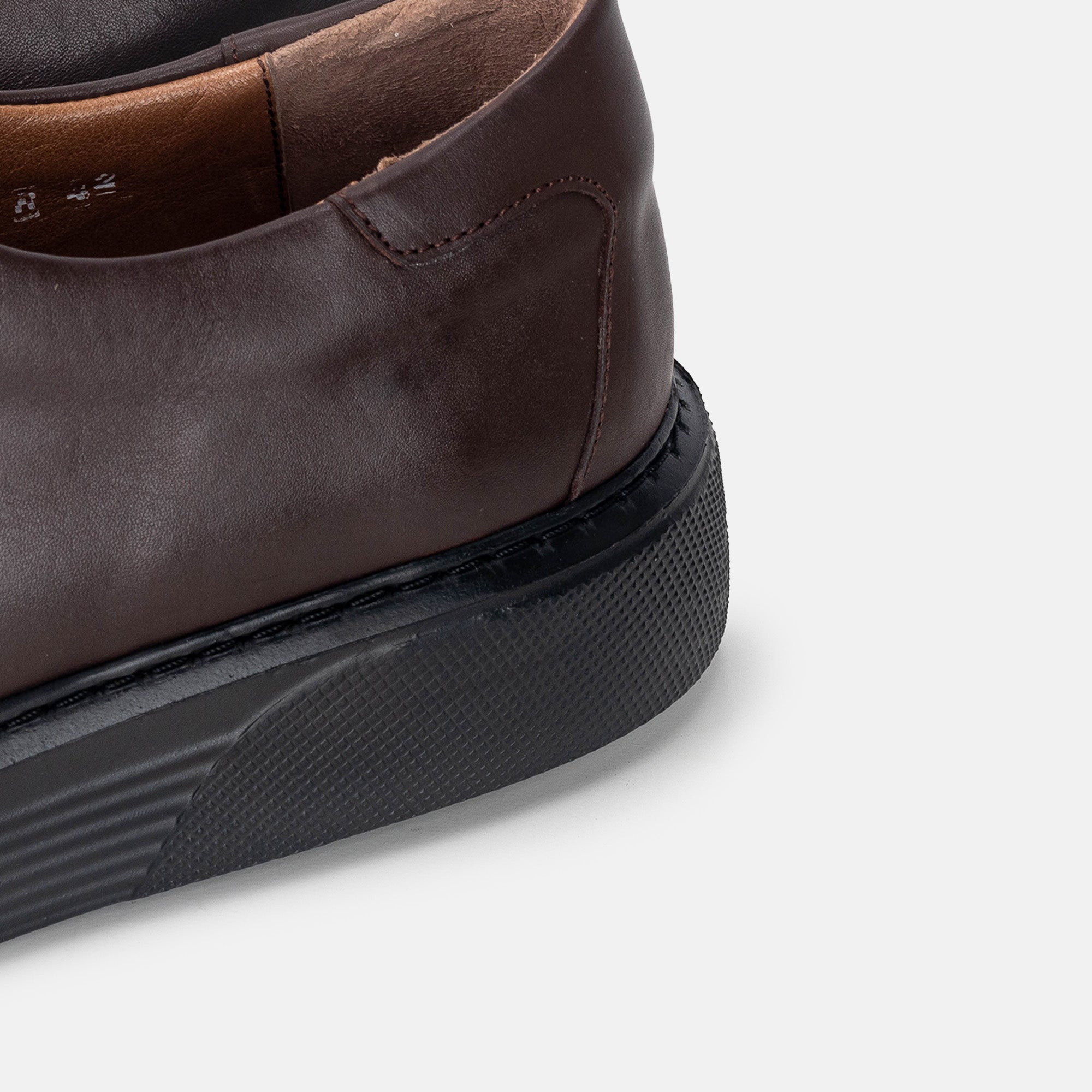 Volzak 5301 basket en cuir Marron