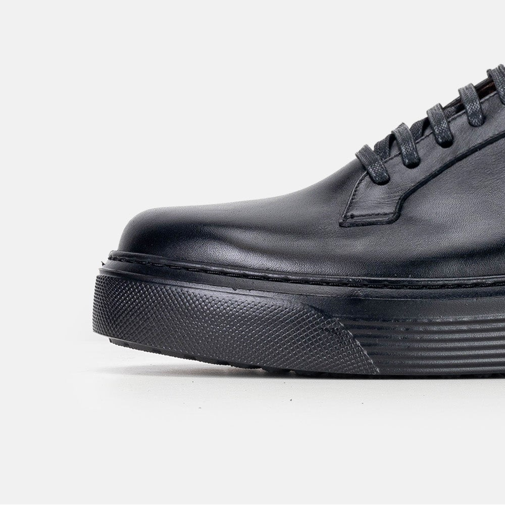 Volzak 5301 basket en cuir Noir