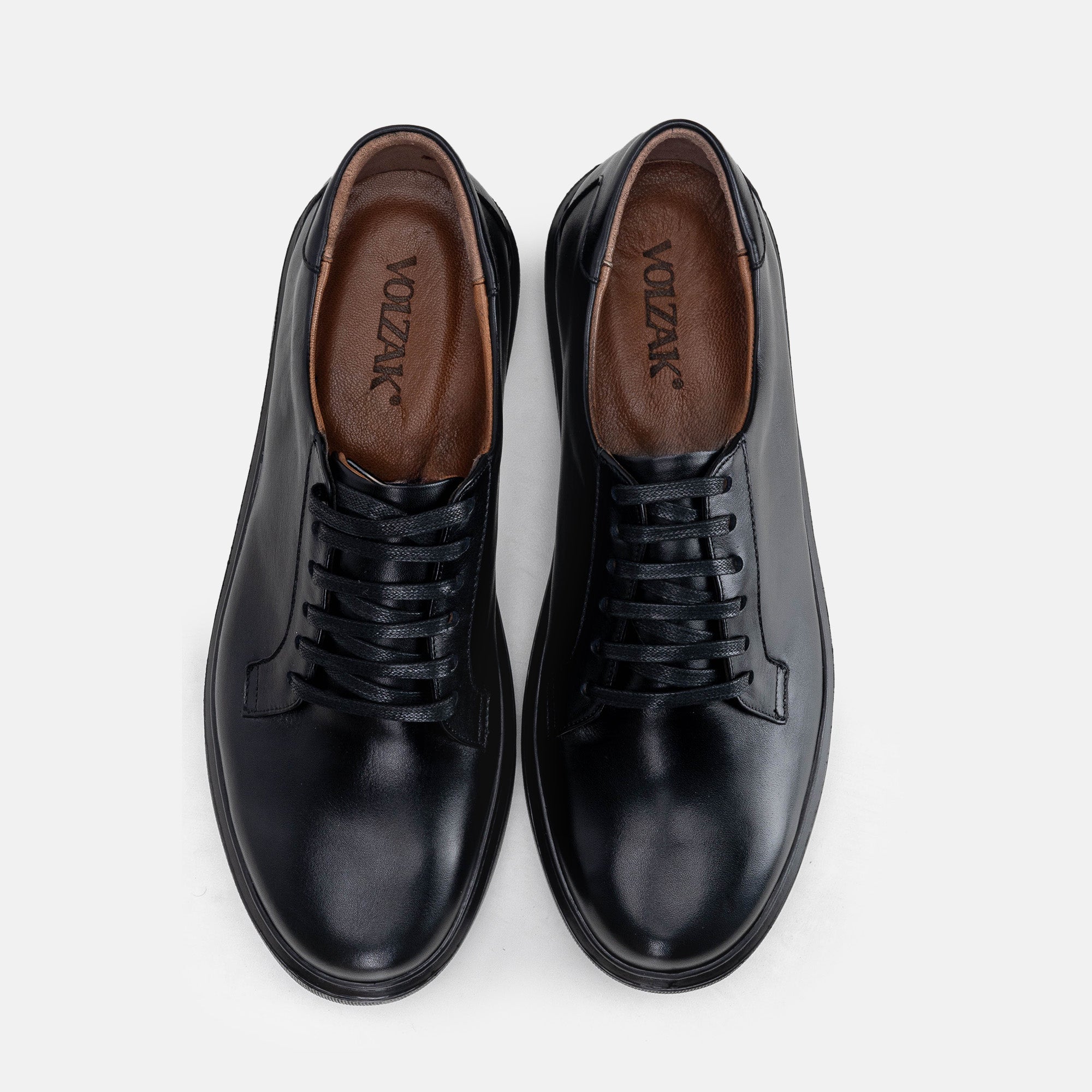 Volzak 5301 basket en cuir Noir