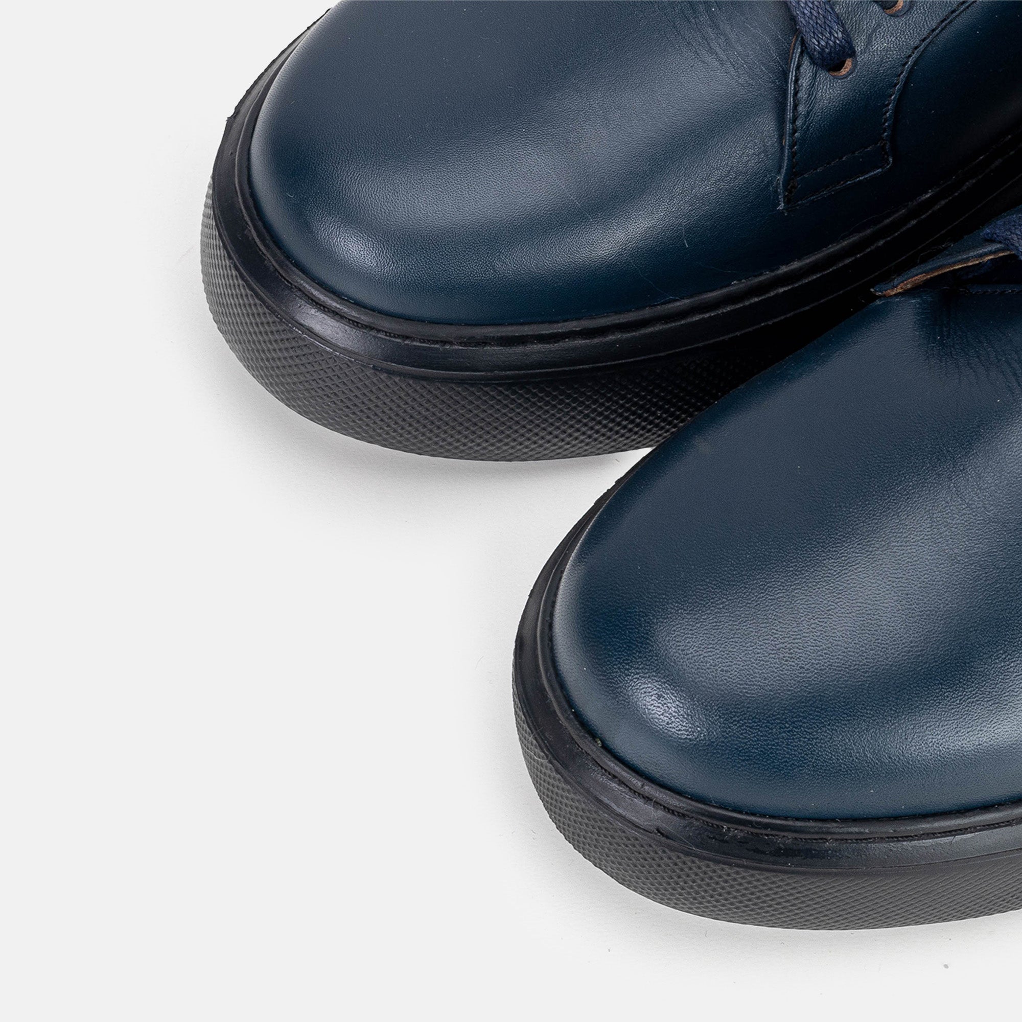 Volzak 5301 basket en cuir Bleu