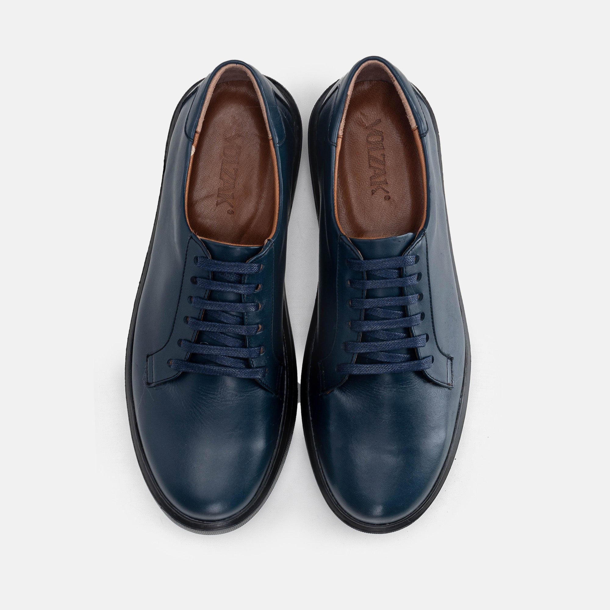 Volzak 5301 basket en cuir Bleu