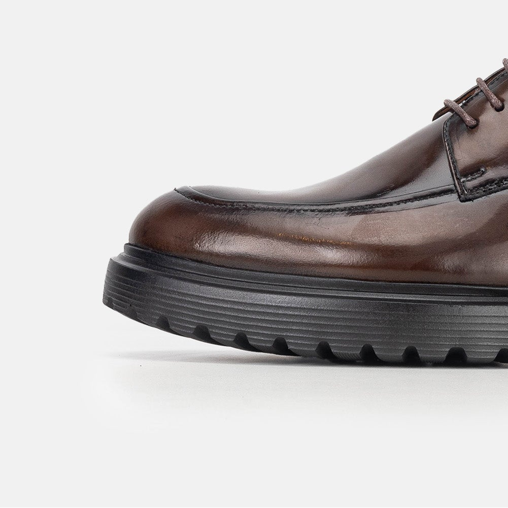 Volzak 5318 chaussure en cuir Démasquable Marron Vintage