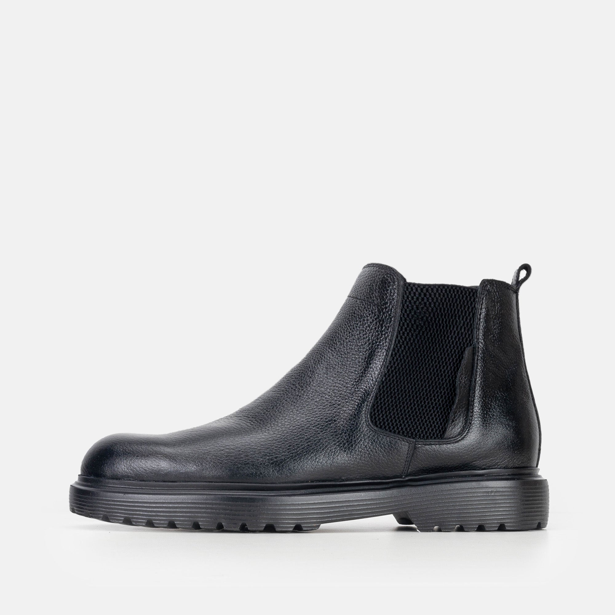 Volzak 5315 Bottine en cuir Noir grainé