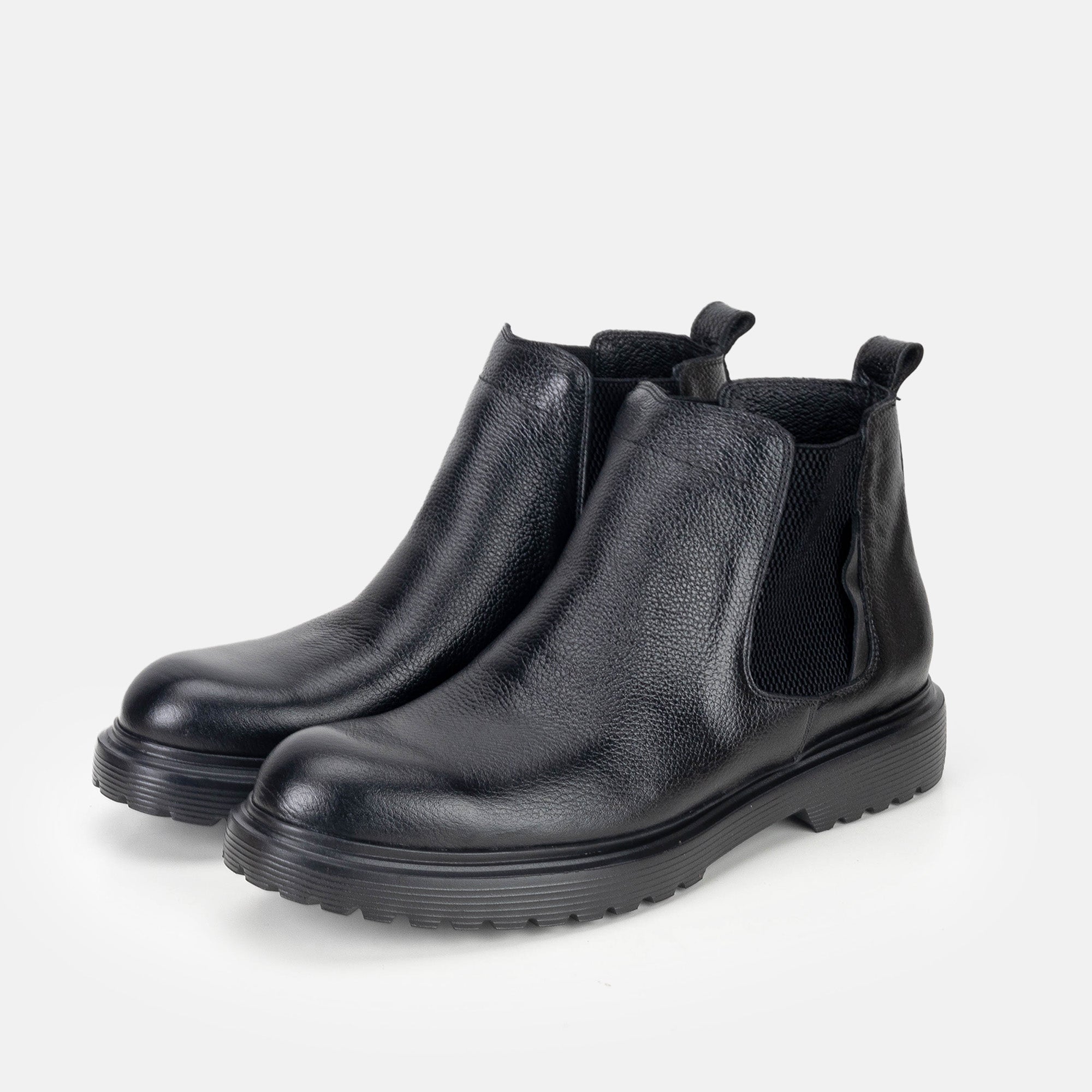 Volzak 5315 Bottine en cuir Noir grainé