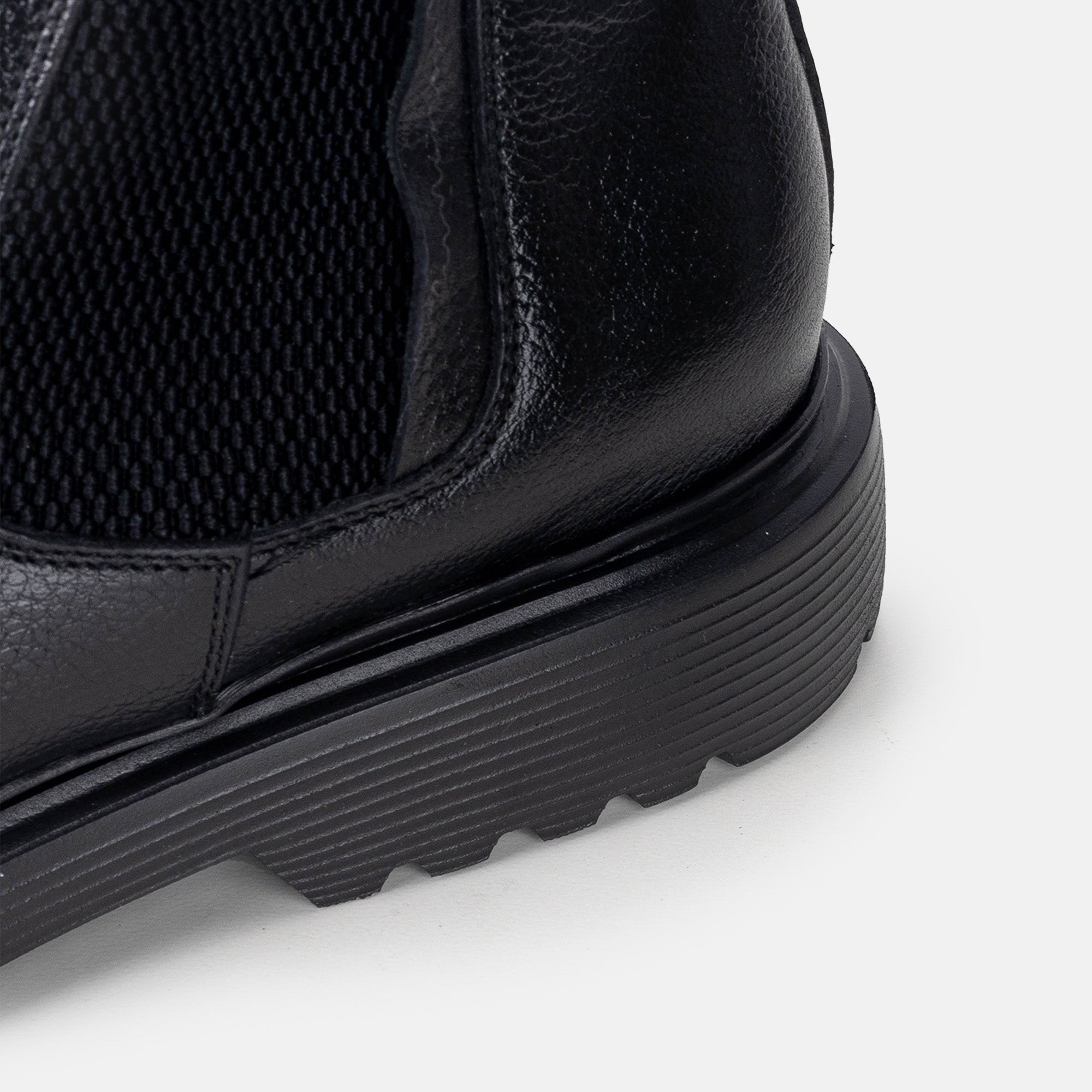 Volzak 5315 Bottine en cuir Noir grainé