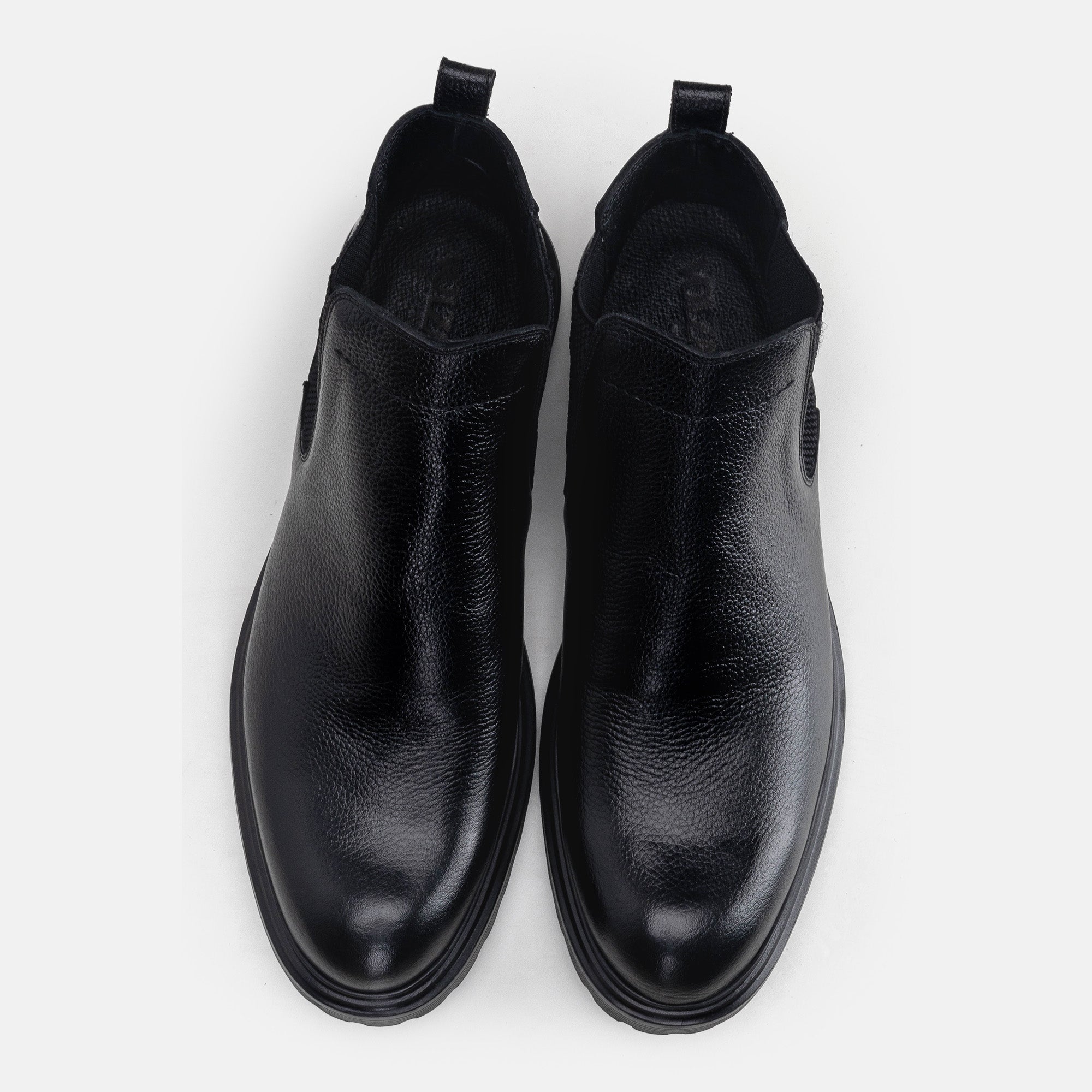 Volzak 5315 Bottine en cuir Noir grainé