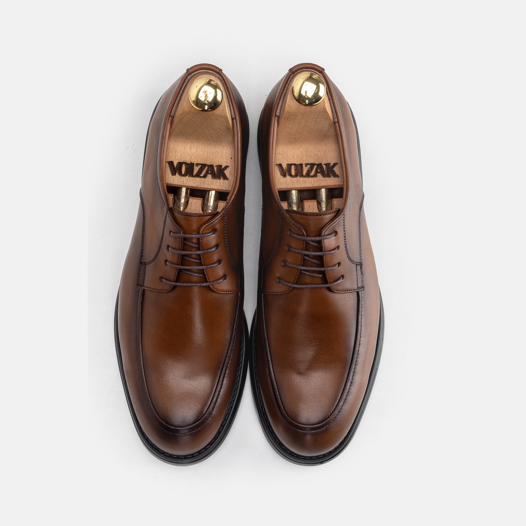 Volzak 5317 chaussure en cuir Marron Vintage