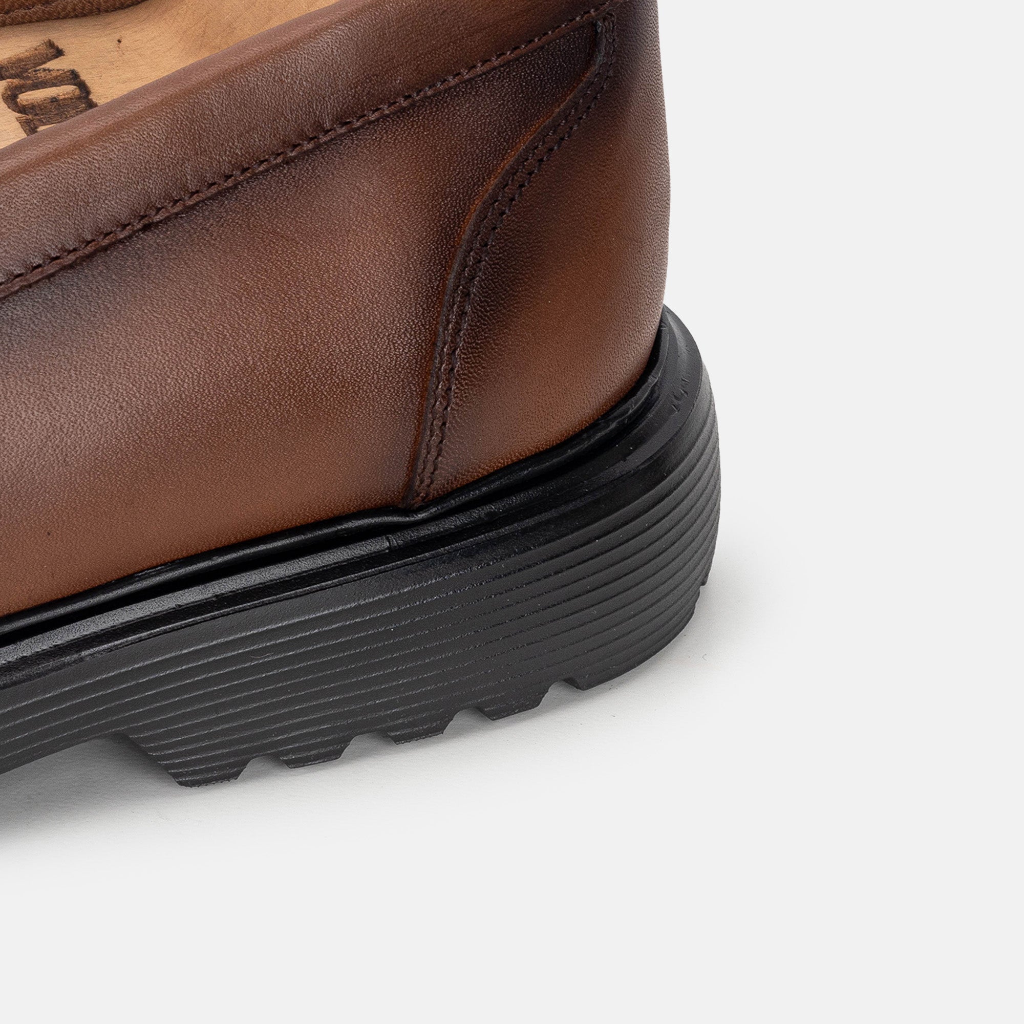 Volzak 5308 chaussure en cuir Marron Vintage