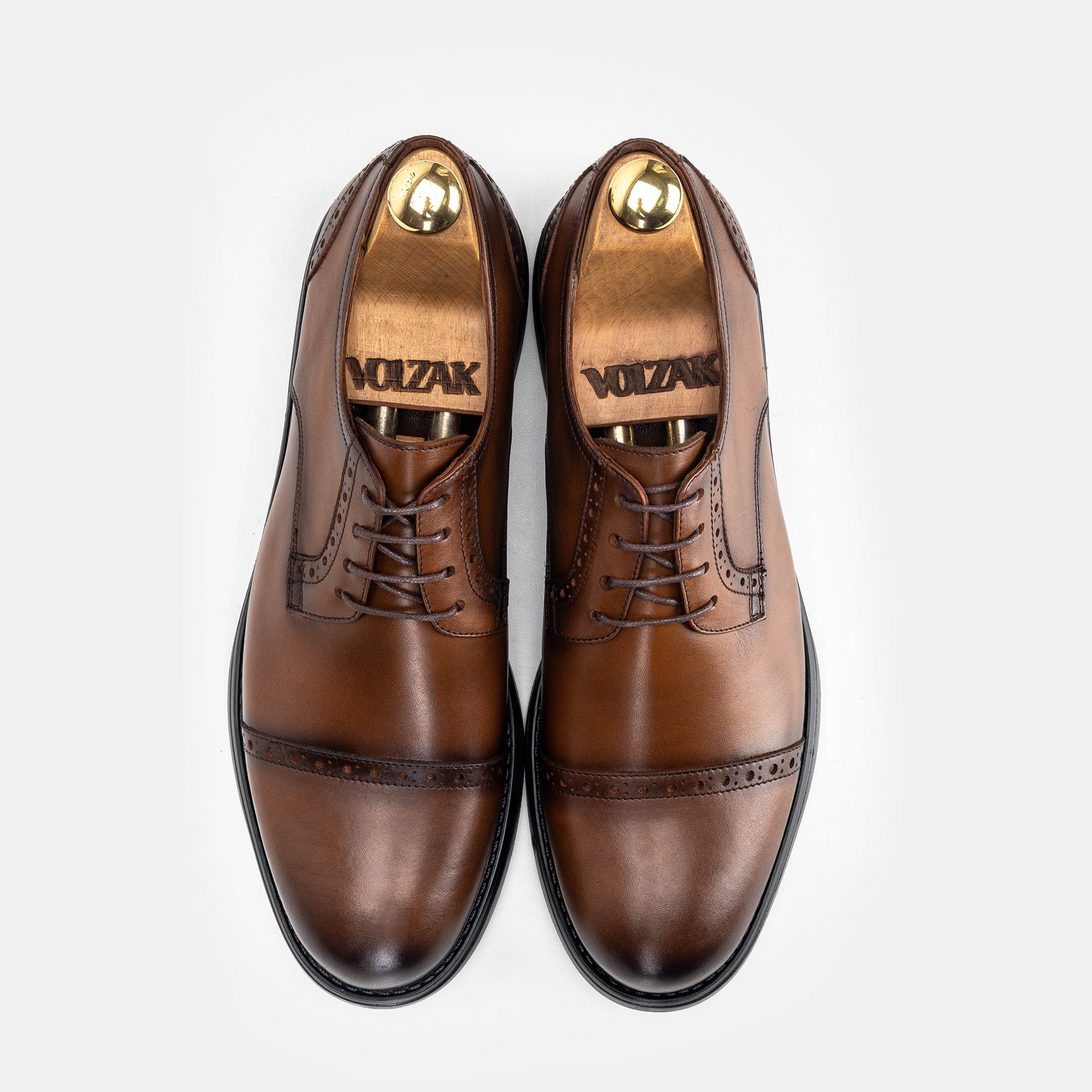 Volzak 5320 Vintage Brown Leather Shoe