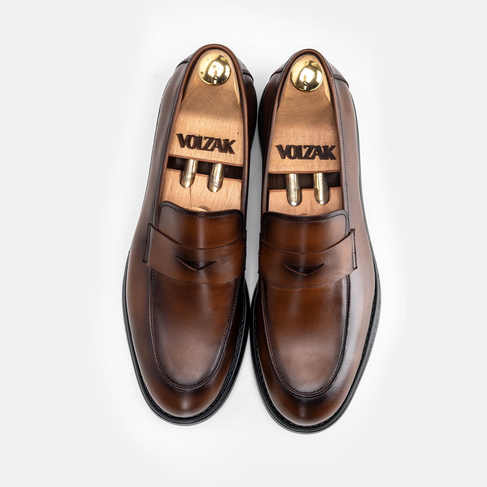 حذاء فولزاك 5321 الجلدي البني العتيق