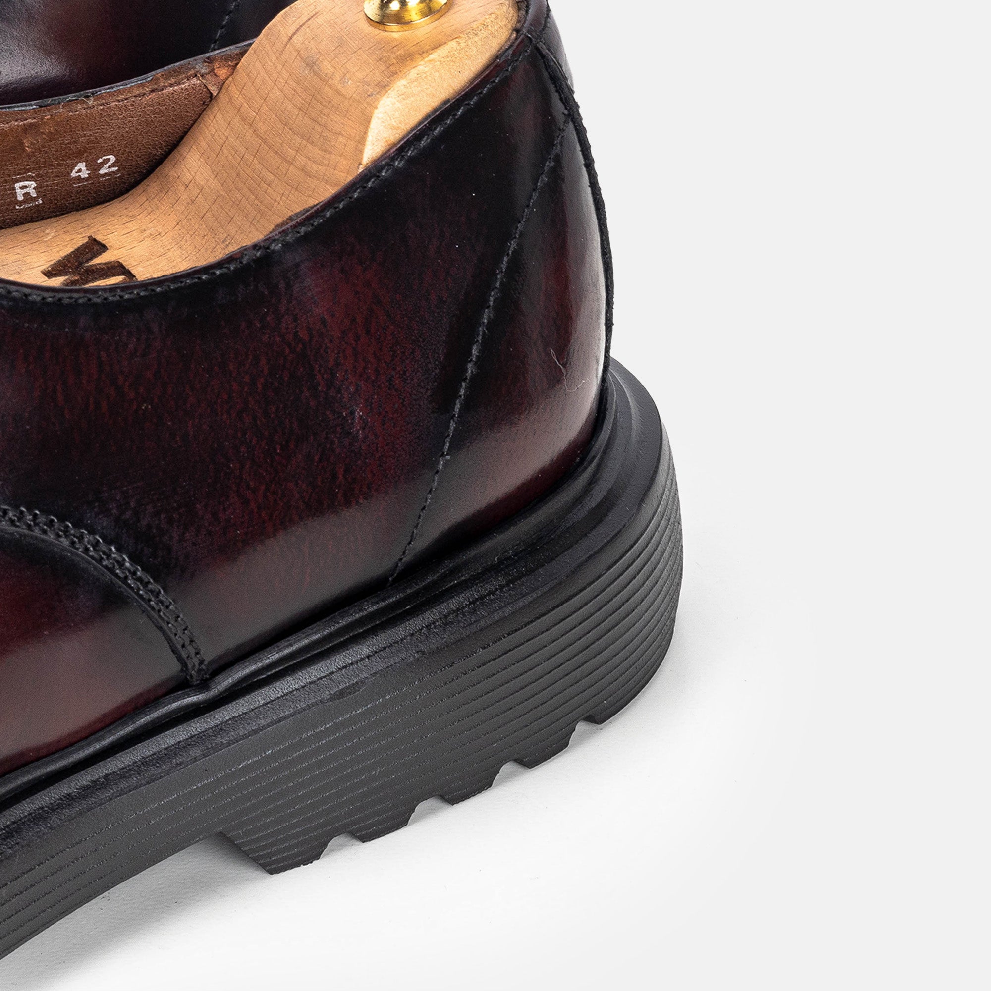 Volzak 5318 chaussure en cuir Démasquable Bordeaux