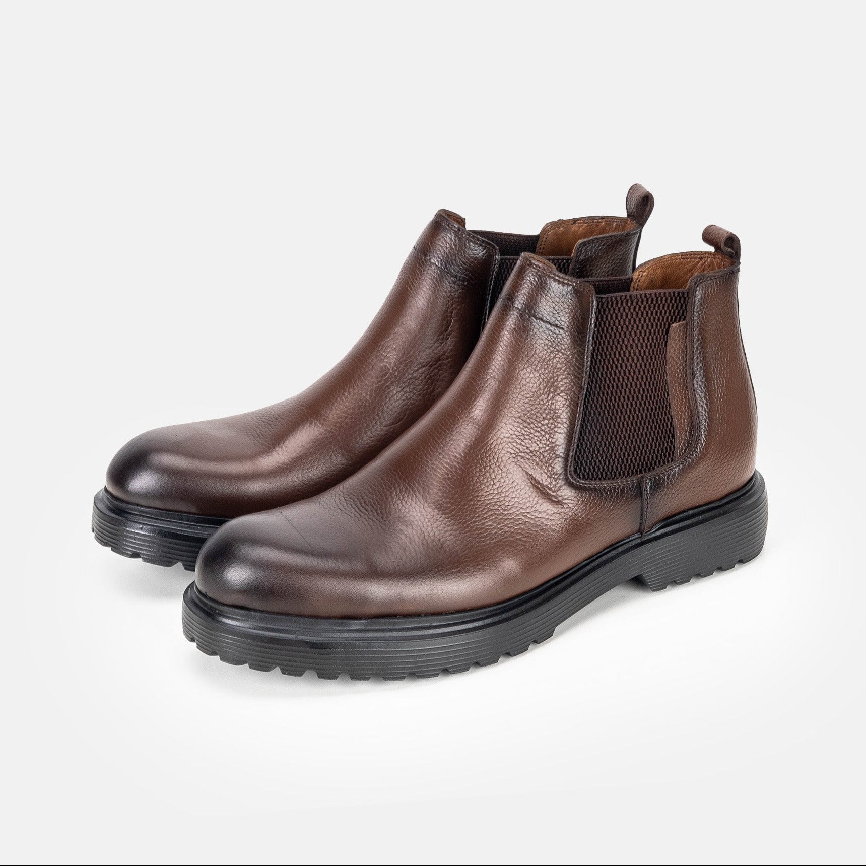 حذاء فولزاك 5315 بني محبب من الجلد للكاحل