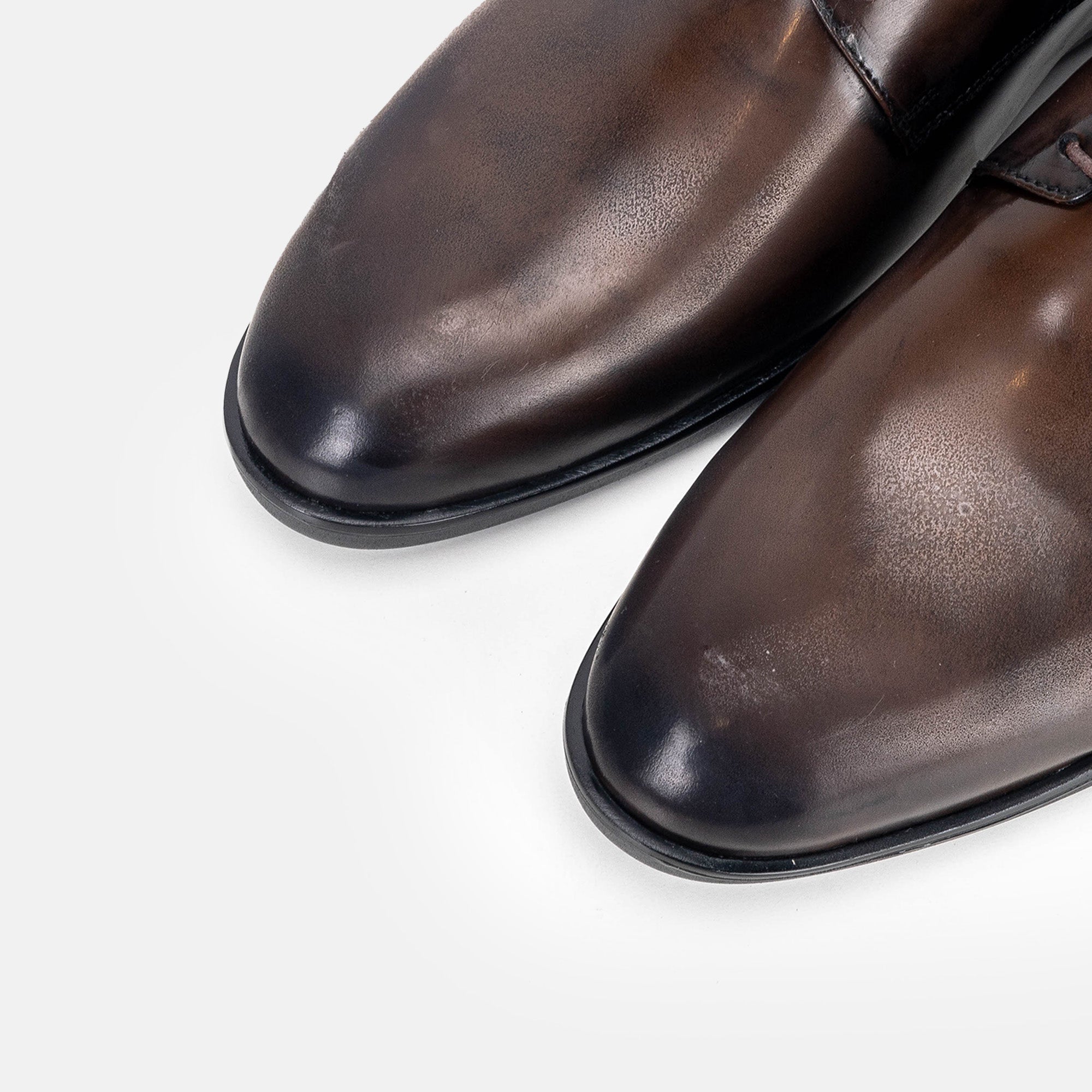 Volzak 5325 chaussure en cuir Démasquable Marron vintage